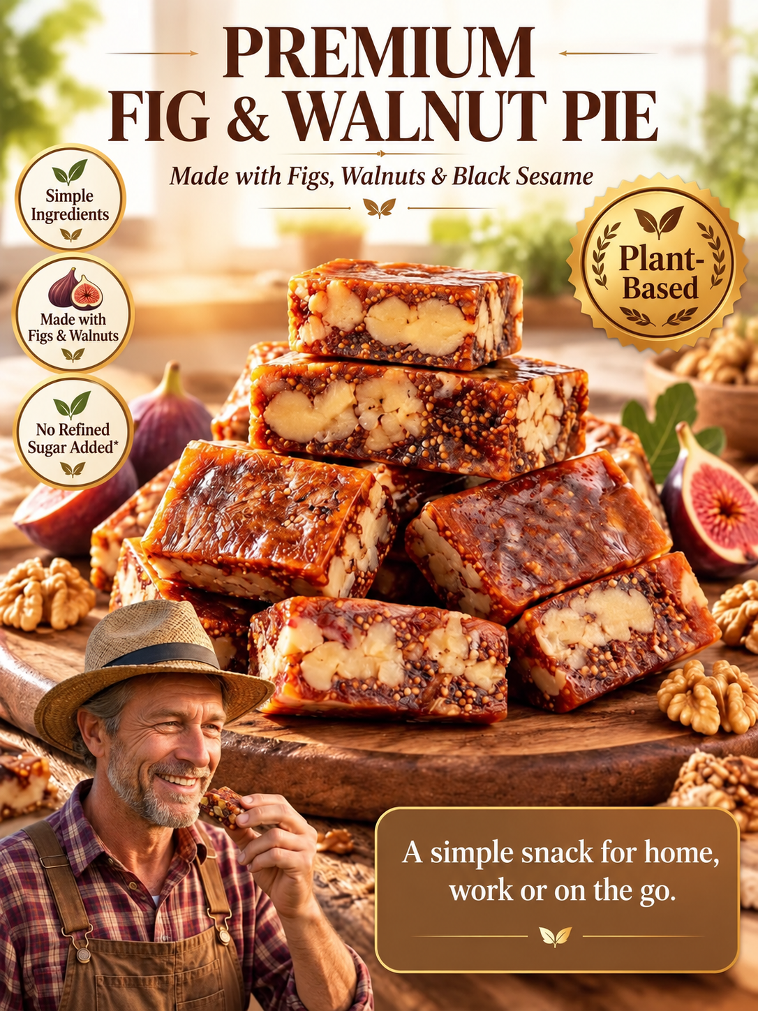 【✨<Available Only 15 Days/Year>✨ Premium Fig, Walnut & Sesame Bites – Naturally Sweet, Deliciously Nutty & Perfect for Everyday Snacking! 🌿】