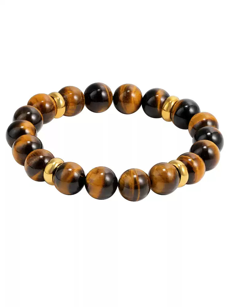 Round Tiger's Eye Bracelet