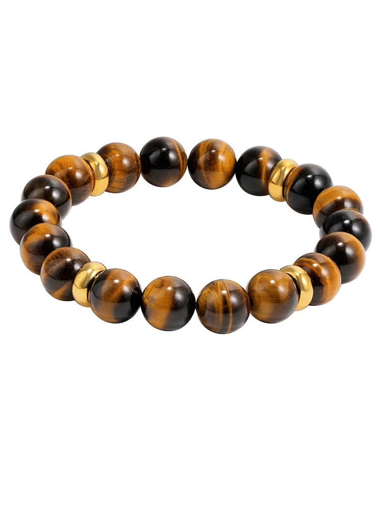 Round Tiger's Eye Bracelet