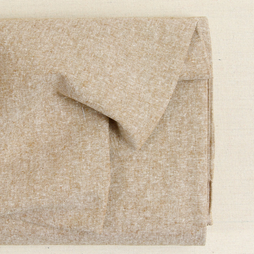 Linen Fabric Yarn Dyed - Taupe