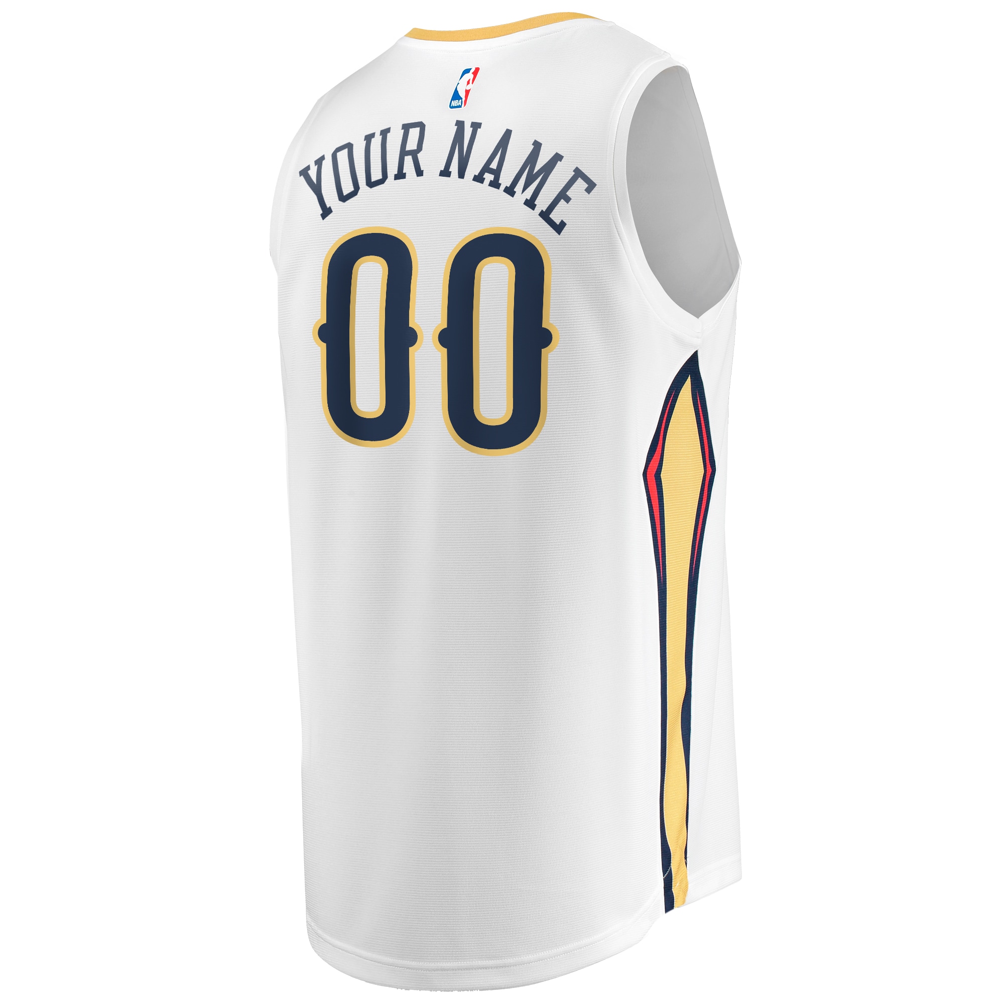 New Orleans Pelicans Association Edition Jersey White NBA Men Fan Wear Custom Number