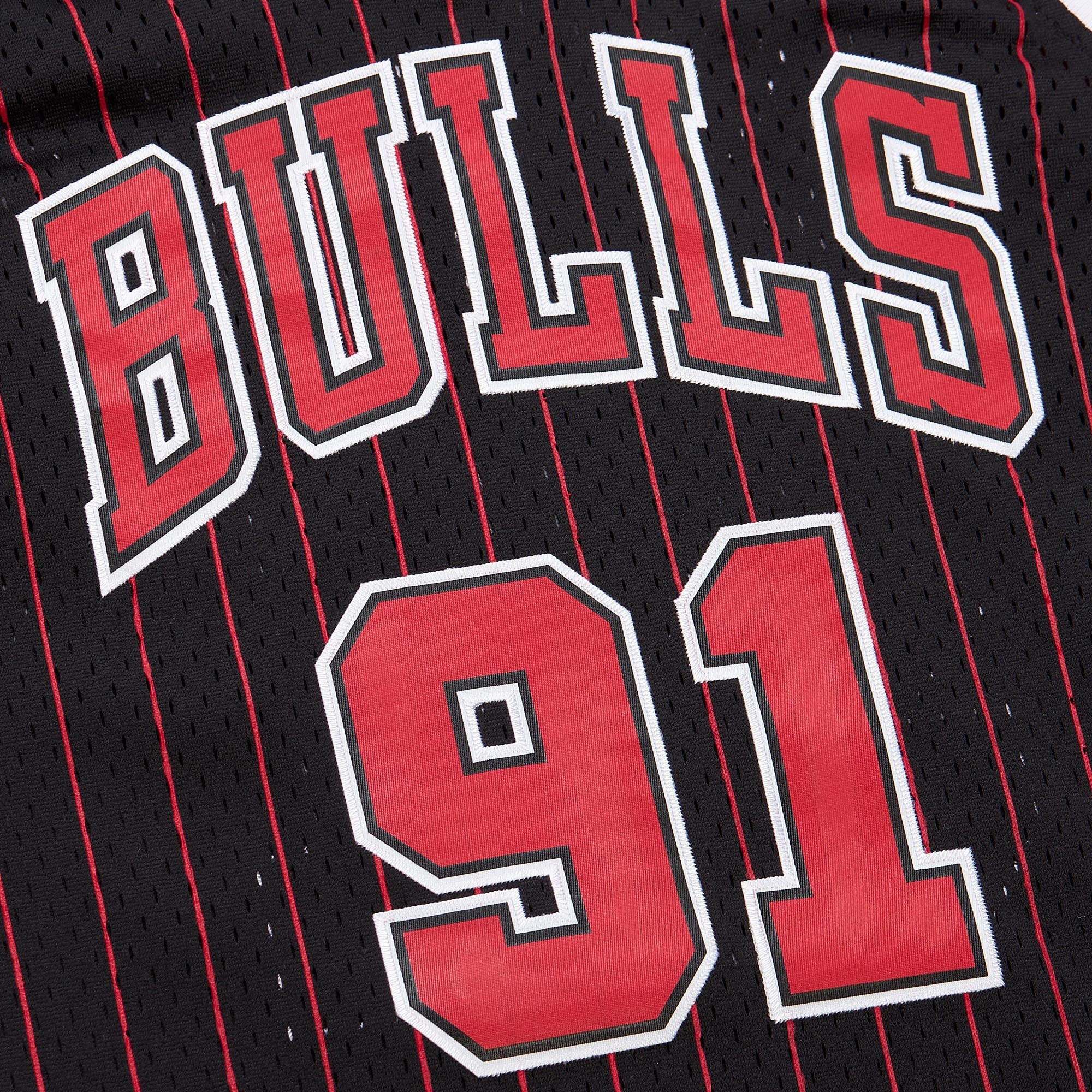 Dennis Rodman Chicago Bulls Swingman Jersey Black NBA Women Fan Wear