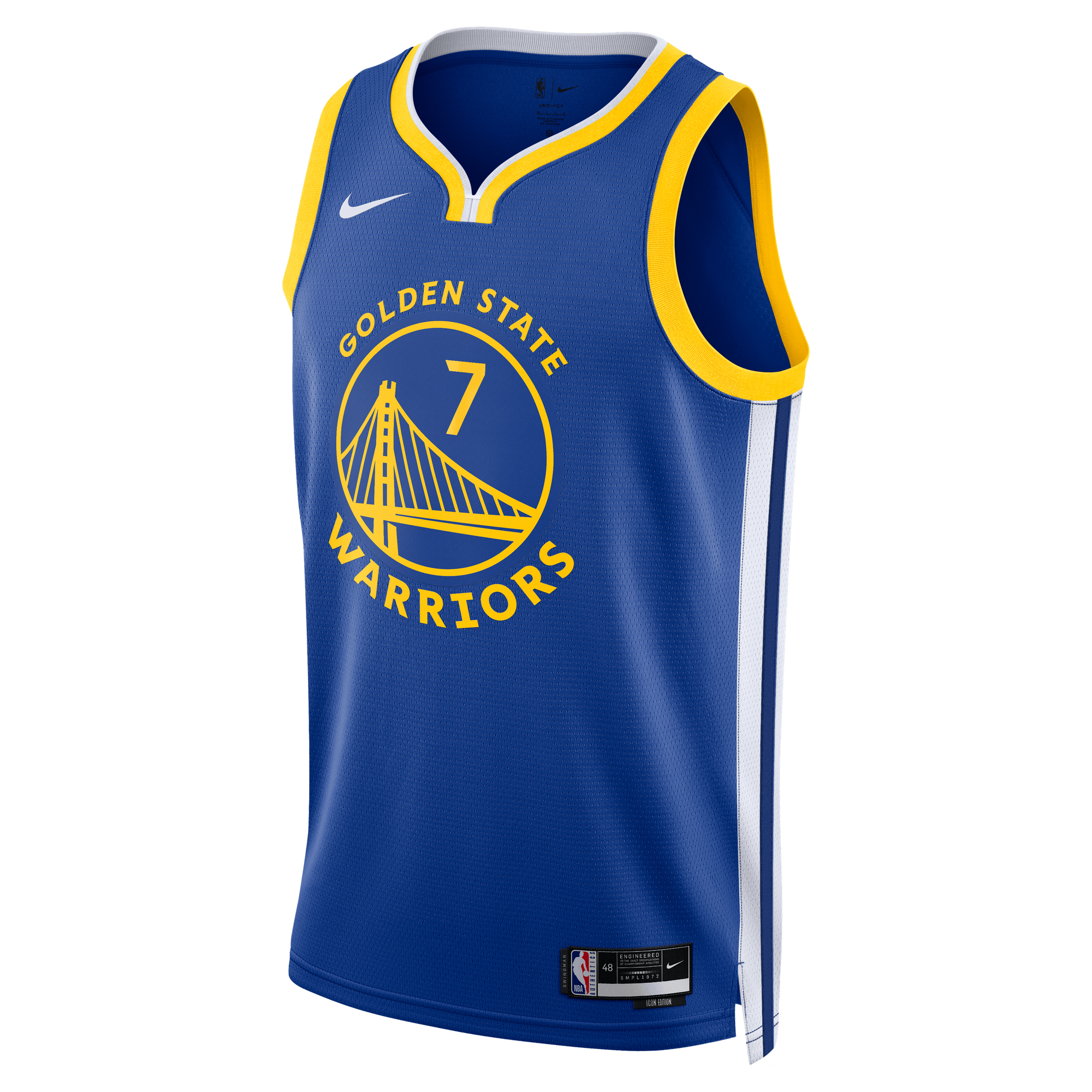 Kristaps Porzi Golden State Warriors Swingman Jersey Royal NBA Youth Fan Wear