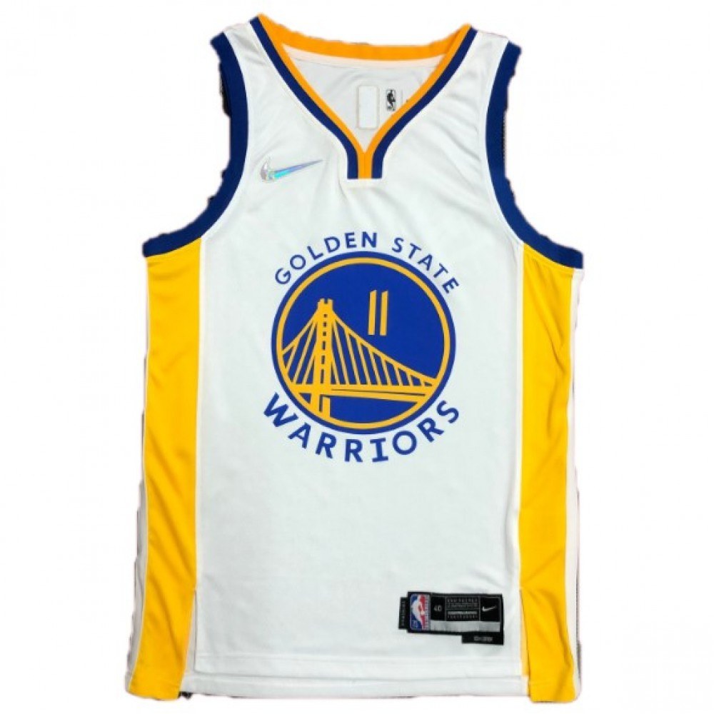 Klay Thompson Golden State Warriors Association Edition Jersey White NBA Men Fan Wear Klay Thompson