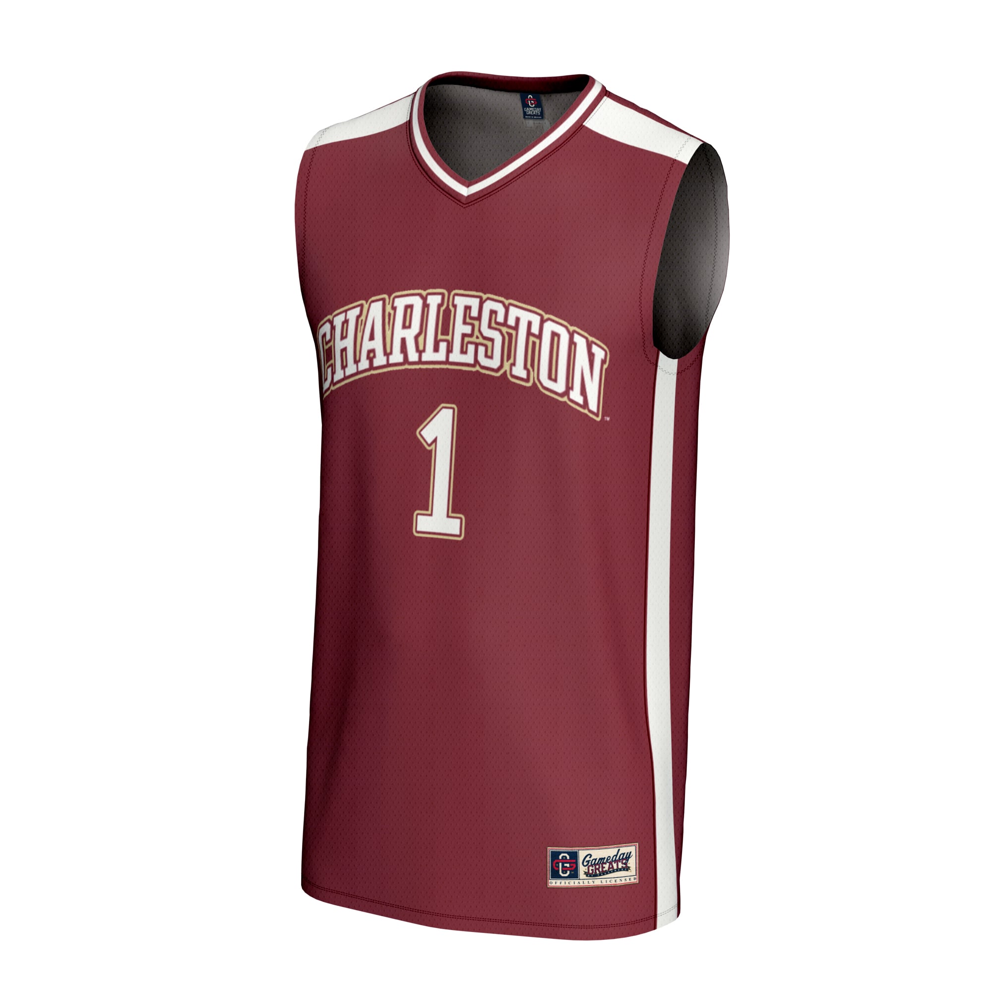 Charleston Cougars Collegiate NBA Jersey Maroon NBA Men Fan Wear