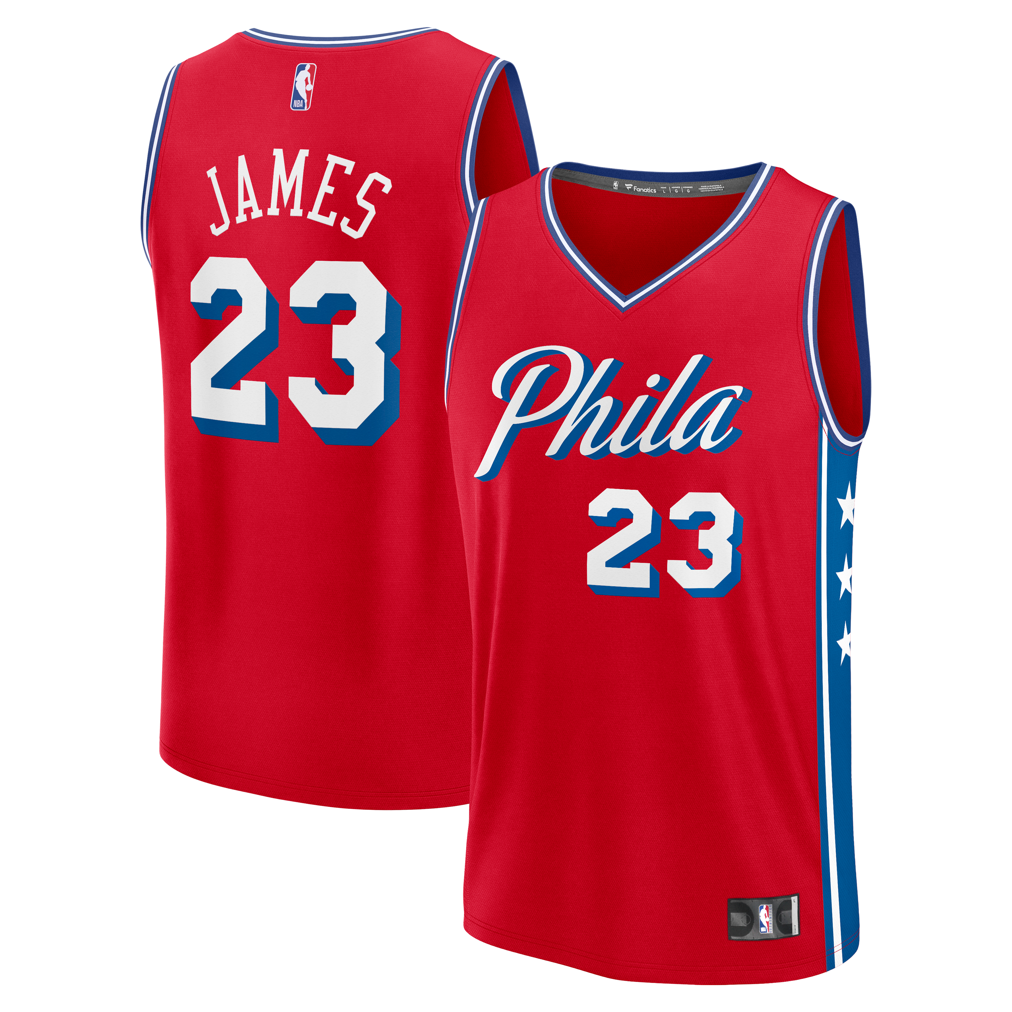 LeBron James Philadelphia 76ers Jersey NBA Women Fan Wear