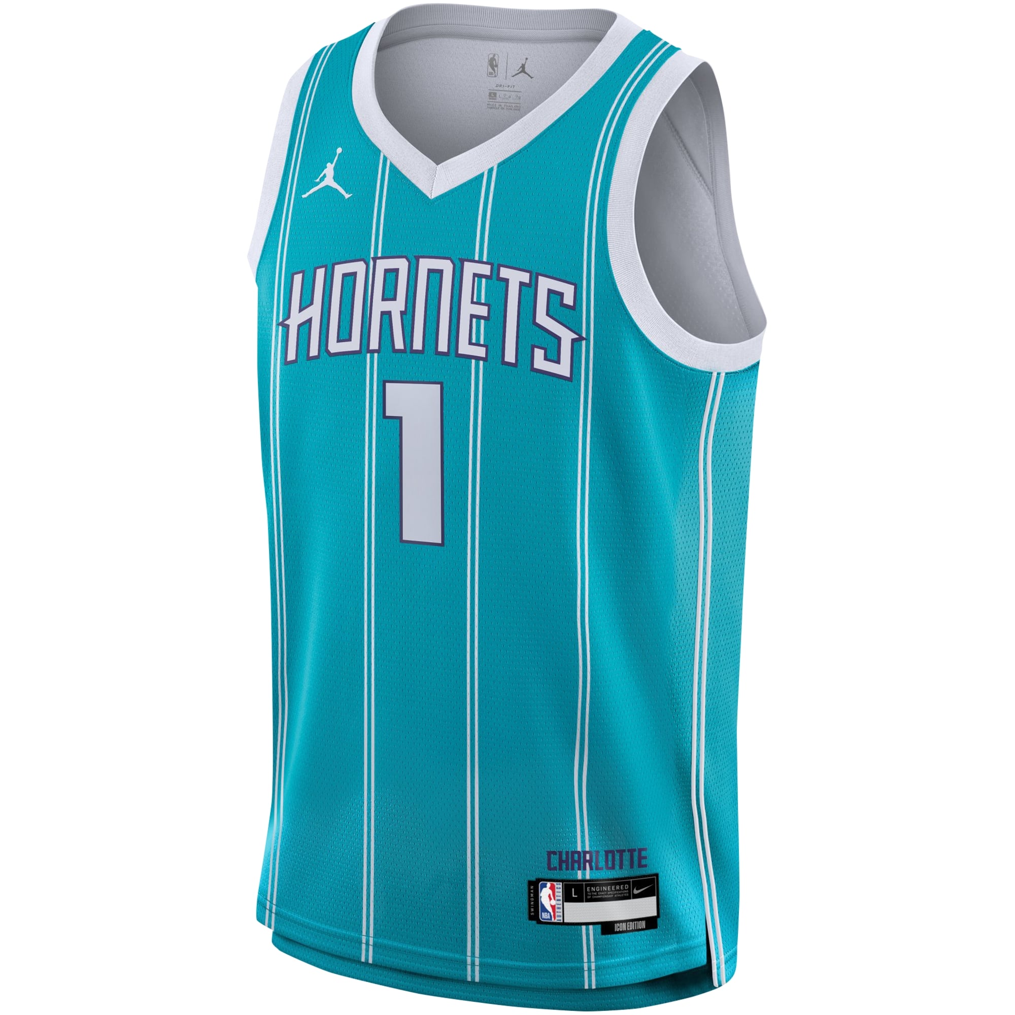 LaMelo Ball Charlotte Hornets Icon Edition Jersey Teal NBA Youth Fan Wear