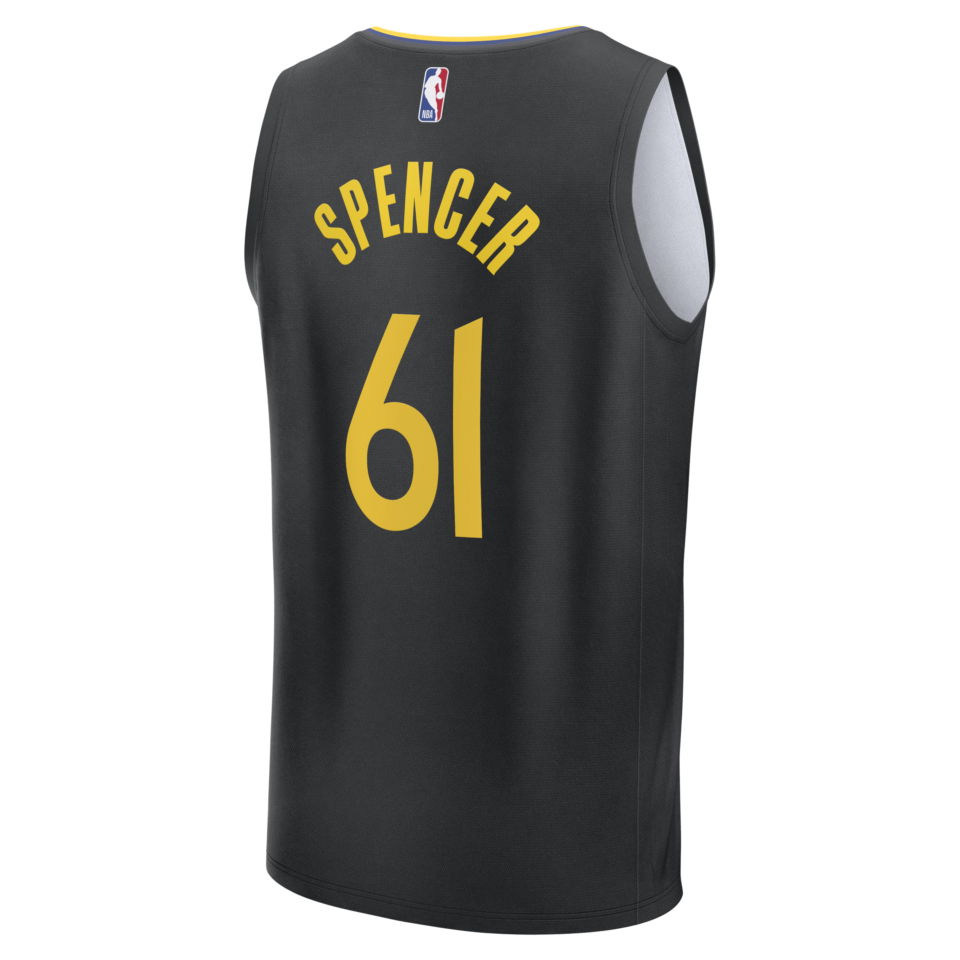 Pat Spencer Golden State Warriors Fast Break Jersey Black NBA Women Fan Wear