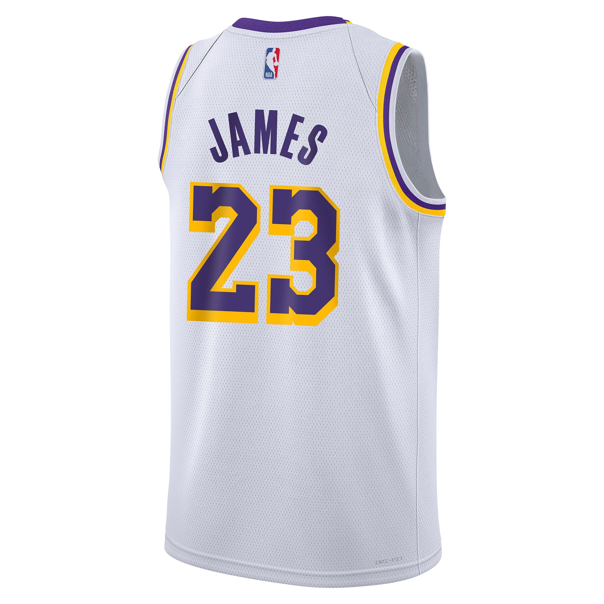 LeBron James Los Angeles Lakers Jersey White NBA Men Fan Wear LeBron James