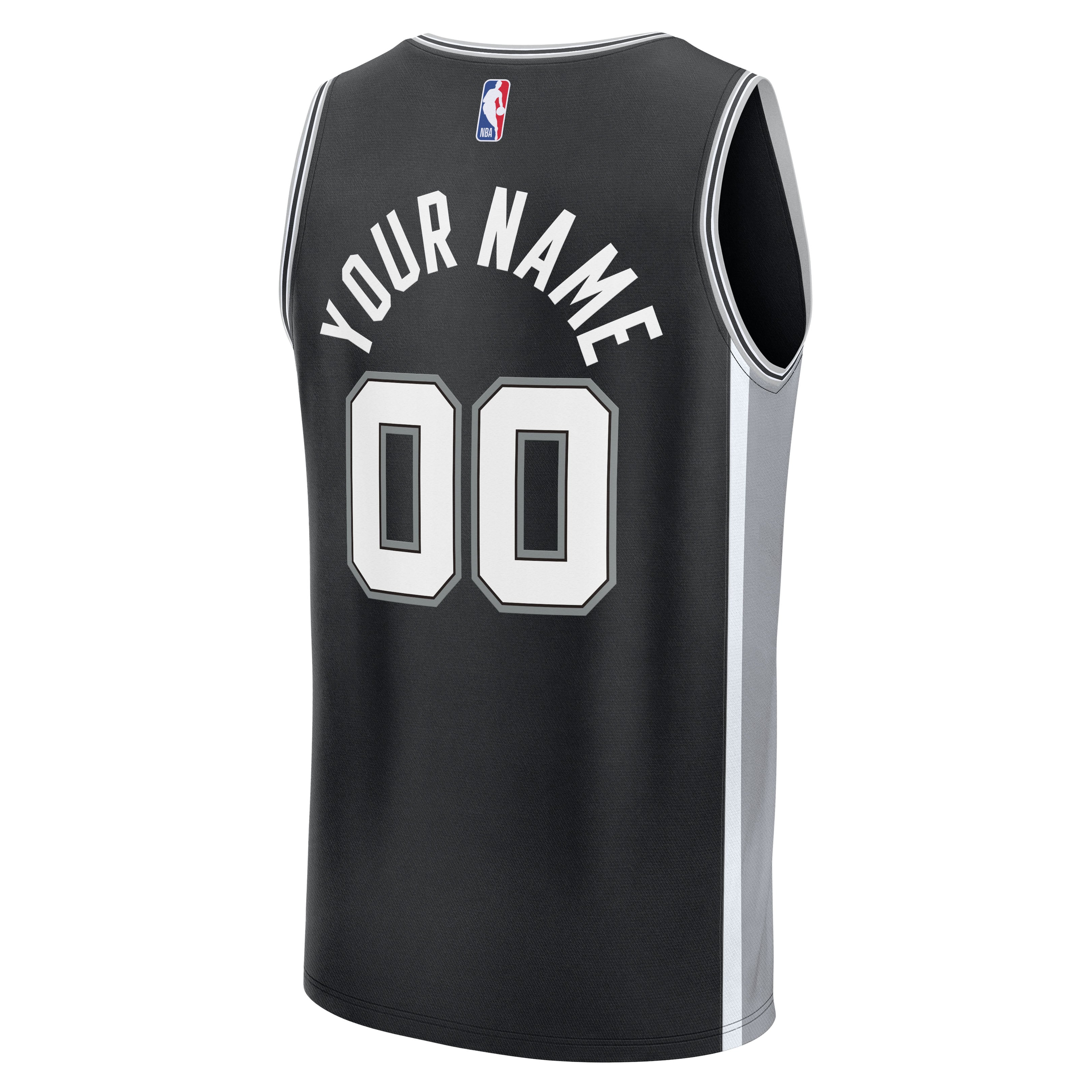 San Antonio Spurs Icon Edition Jersey Black NBA Men Fan Wear Custom Number