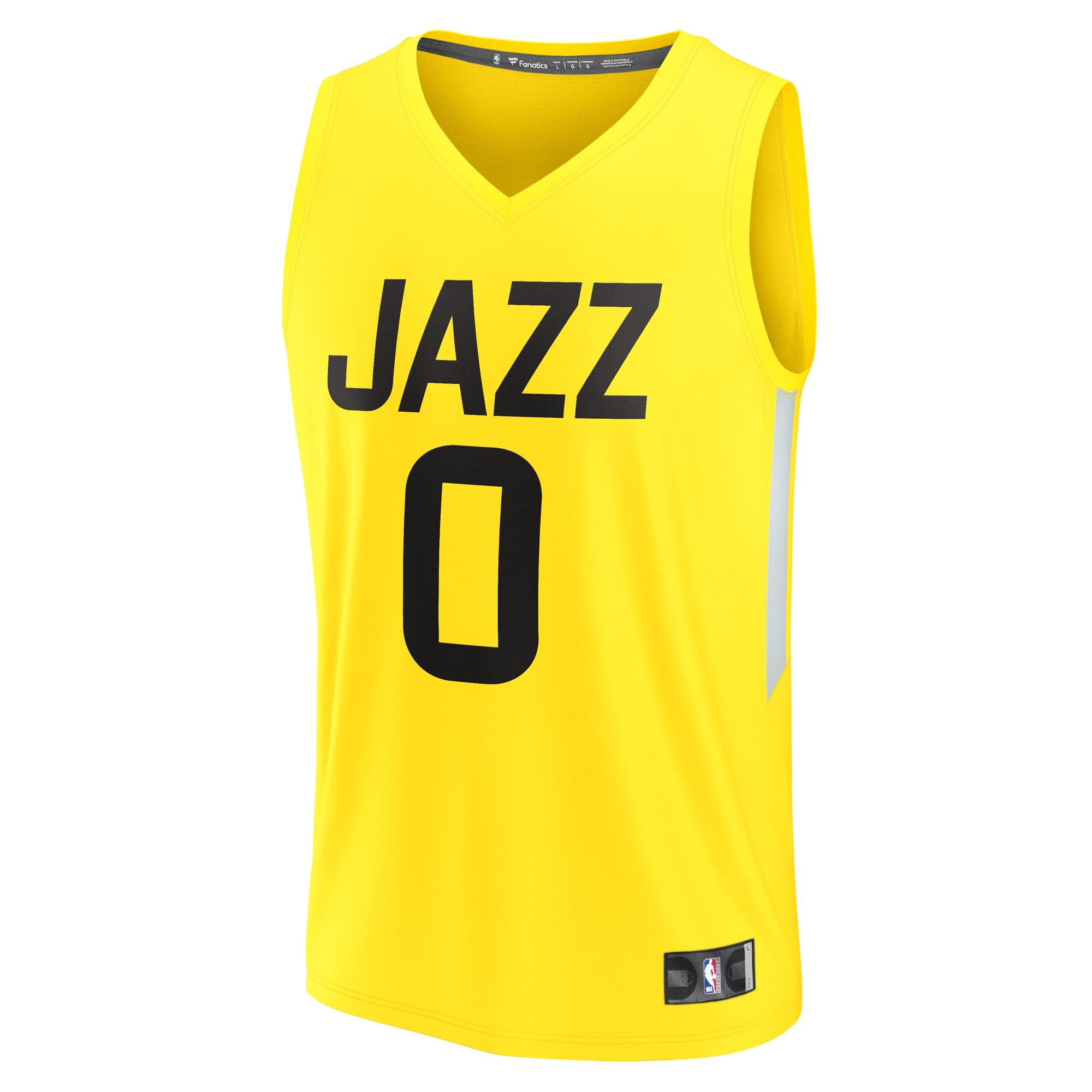 Taylor Hendricks Utah Jazz Fast Break Jersey Yellow NBA Youth Fan Wear