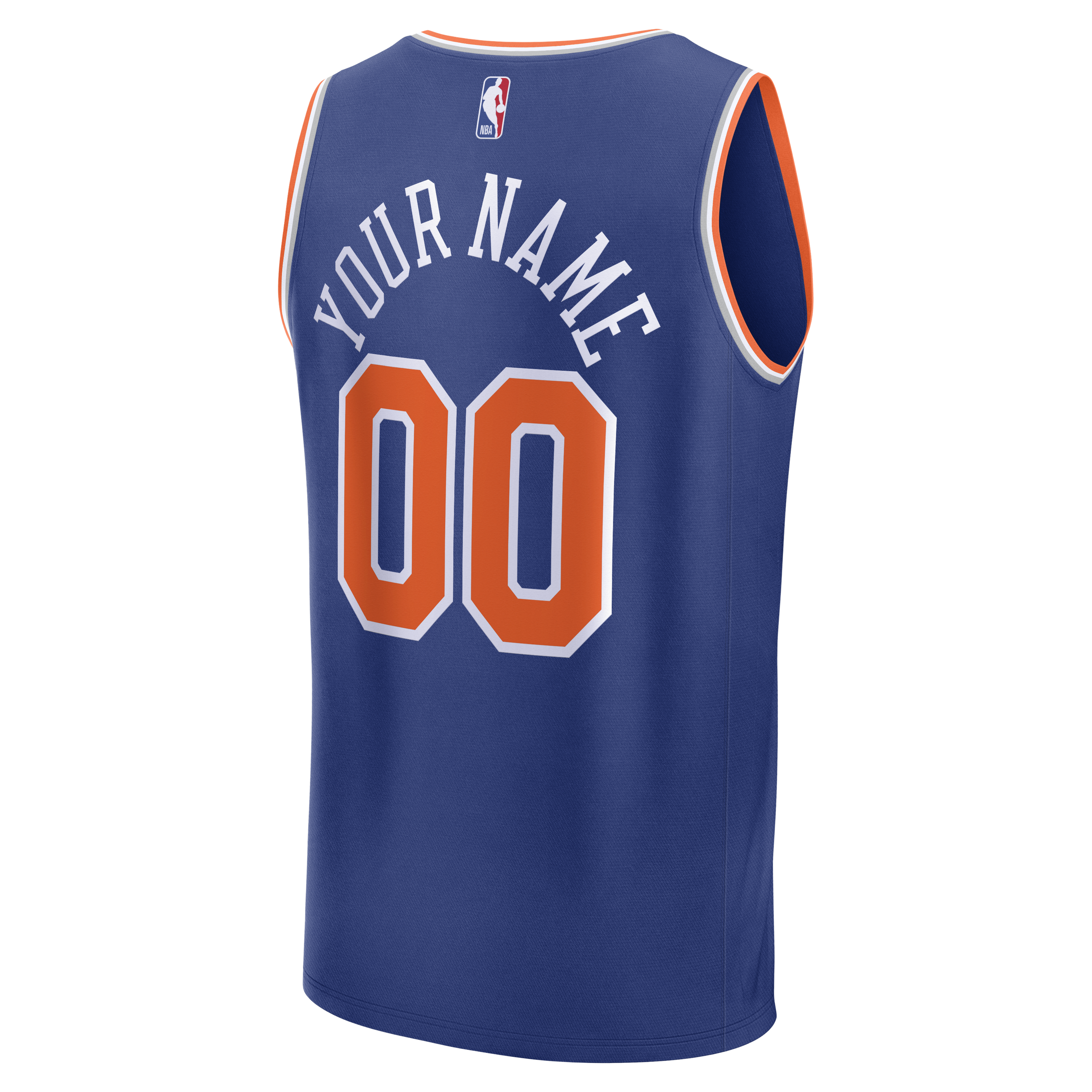 New York Knicks Icon Edition Jersey Blue NBA Women Fan Wear Custom Number