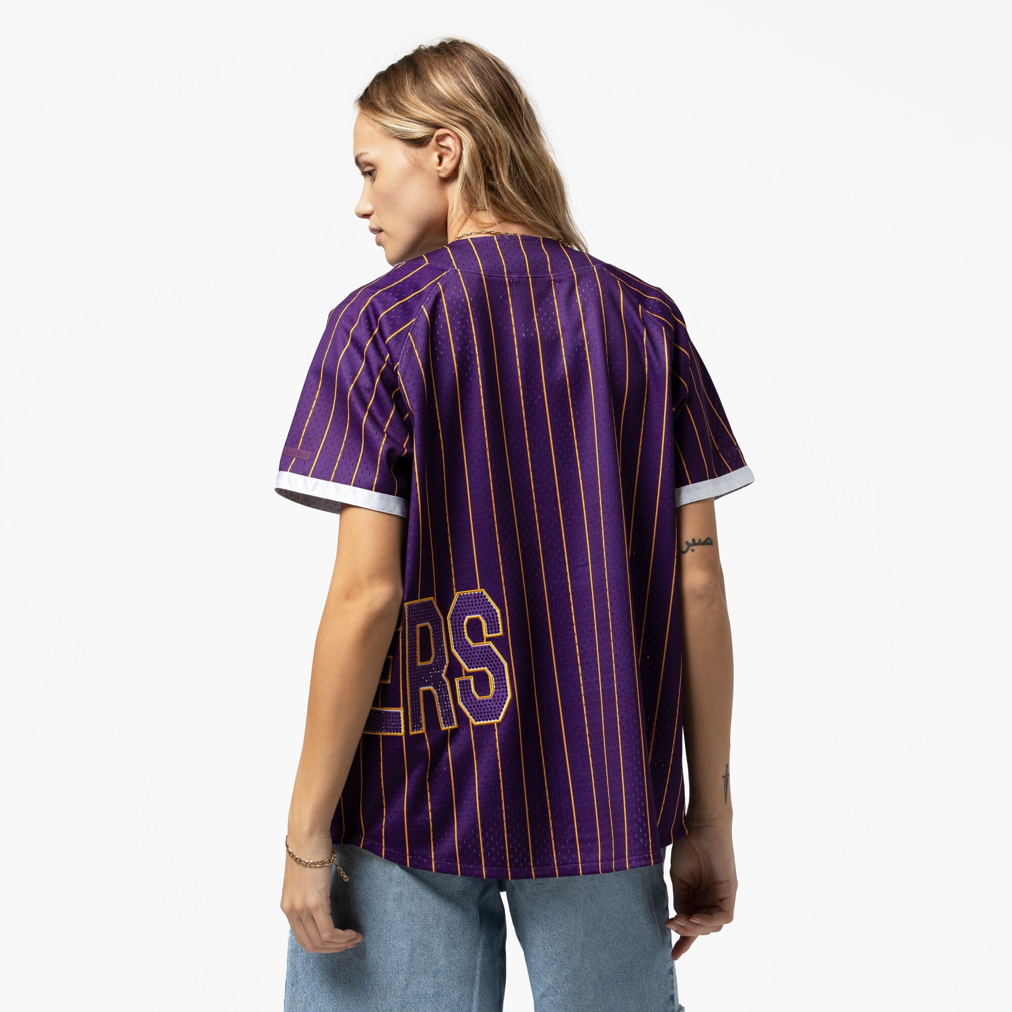 DANNIJO Baseball Los Angeles Lakers Jersey Purple NBA Men Fan Wear