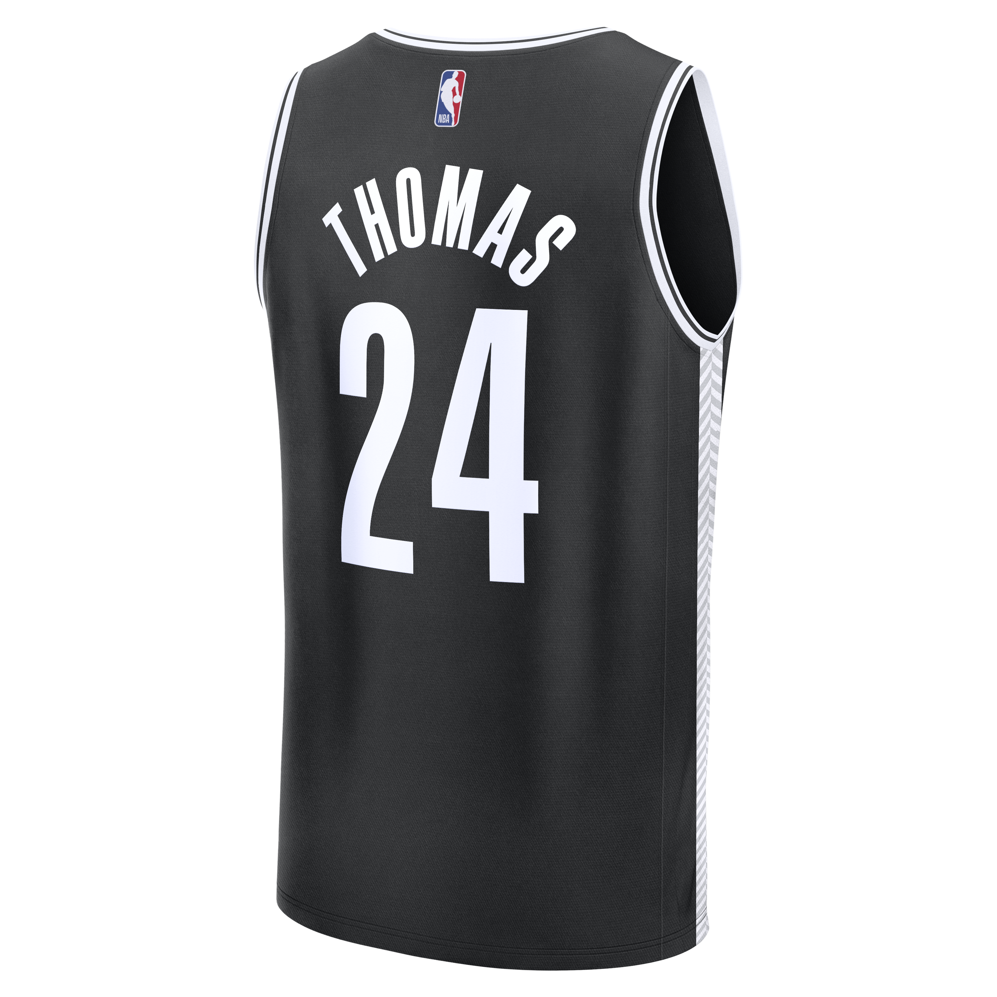 Cam Thomas Brooklyn Nets Fast Break Jersey Black NBA Youth Fan Wear Cam Thomas