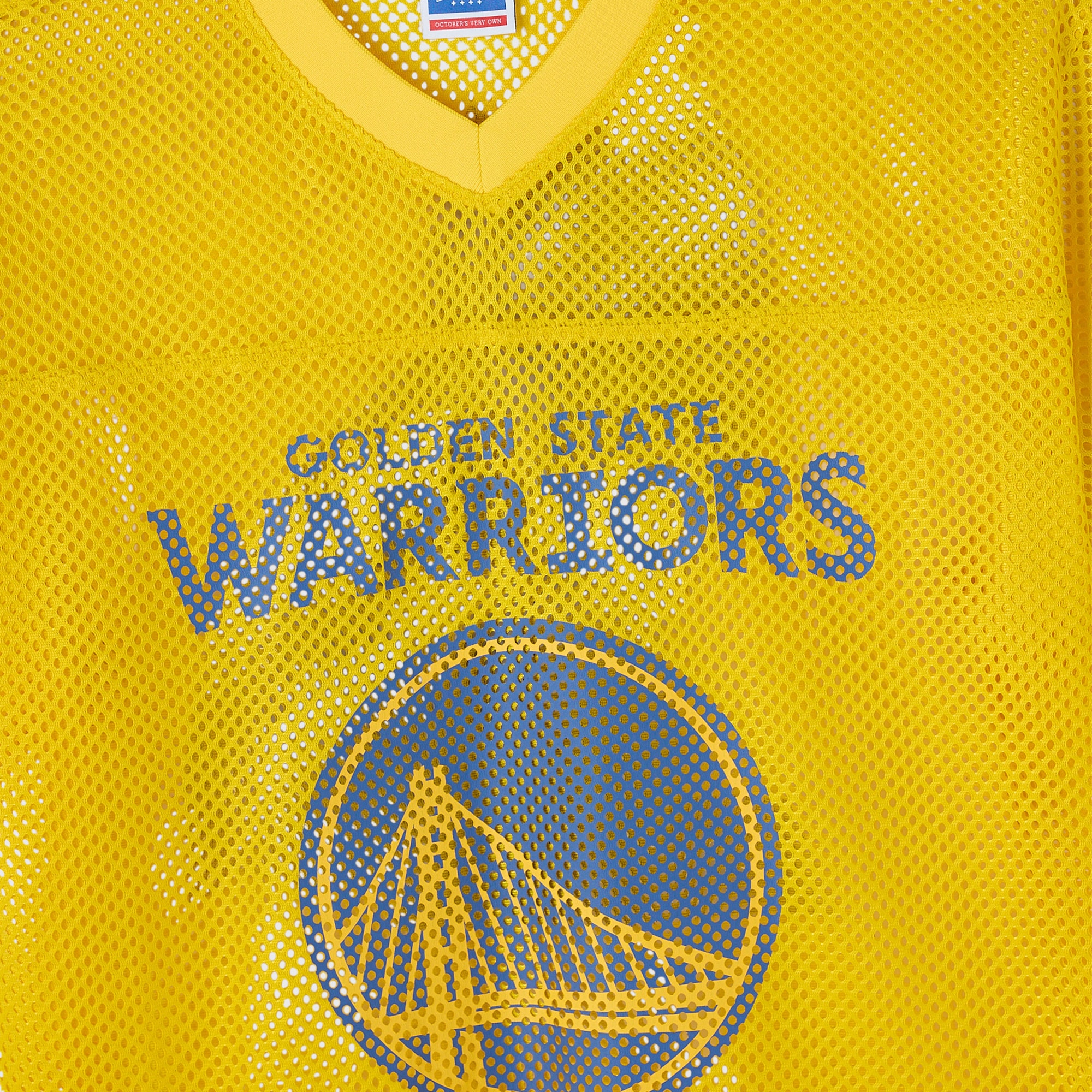 OVO Football Golden State Warriors Jersey Gold NBA Women Fan Wear