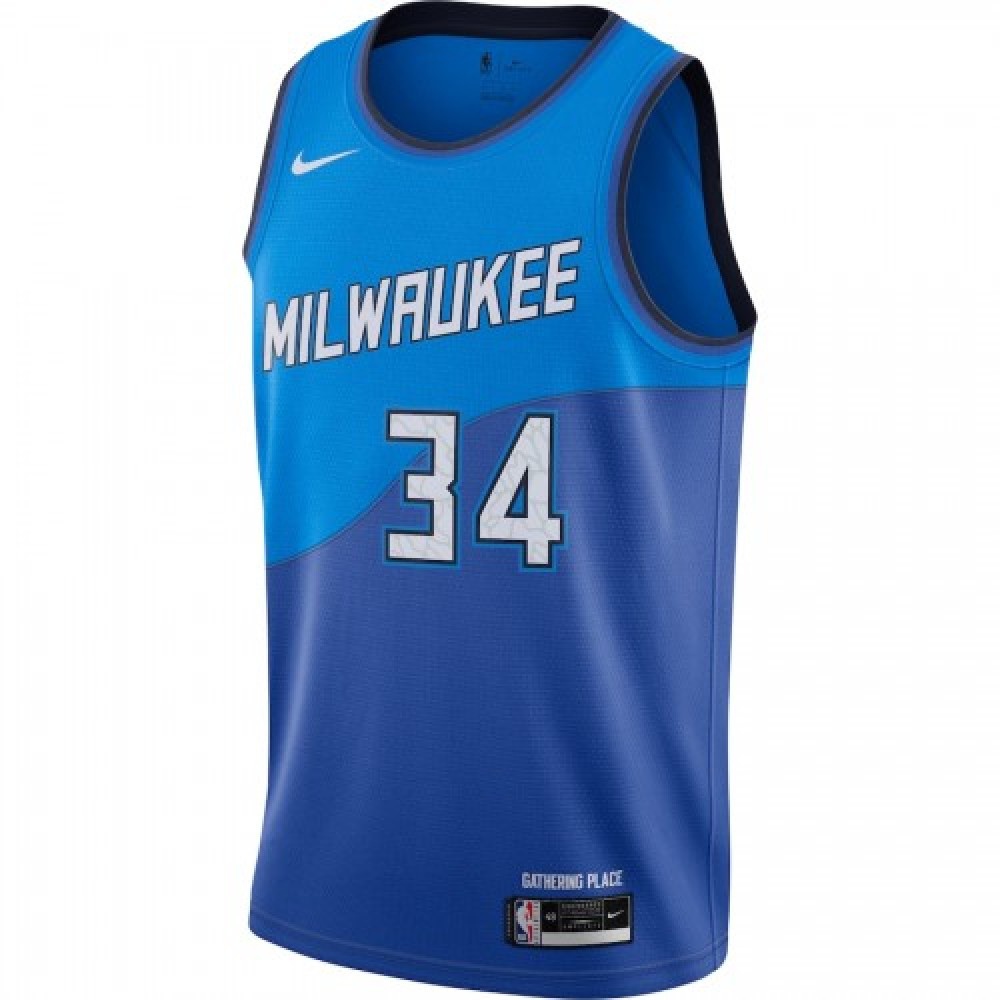 Giannis Antetokounmpo Milwaukee Bucks Swingman Jersey Blue NBA Youth Fan Wear Giannis Antetokounmpo