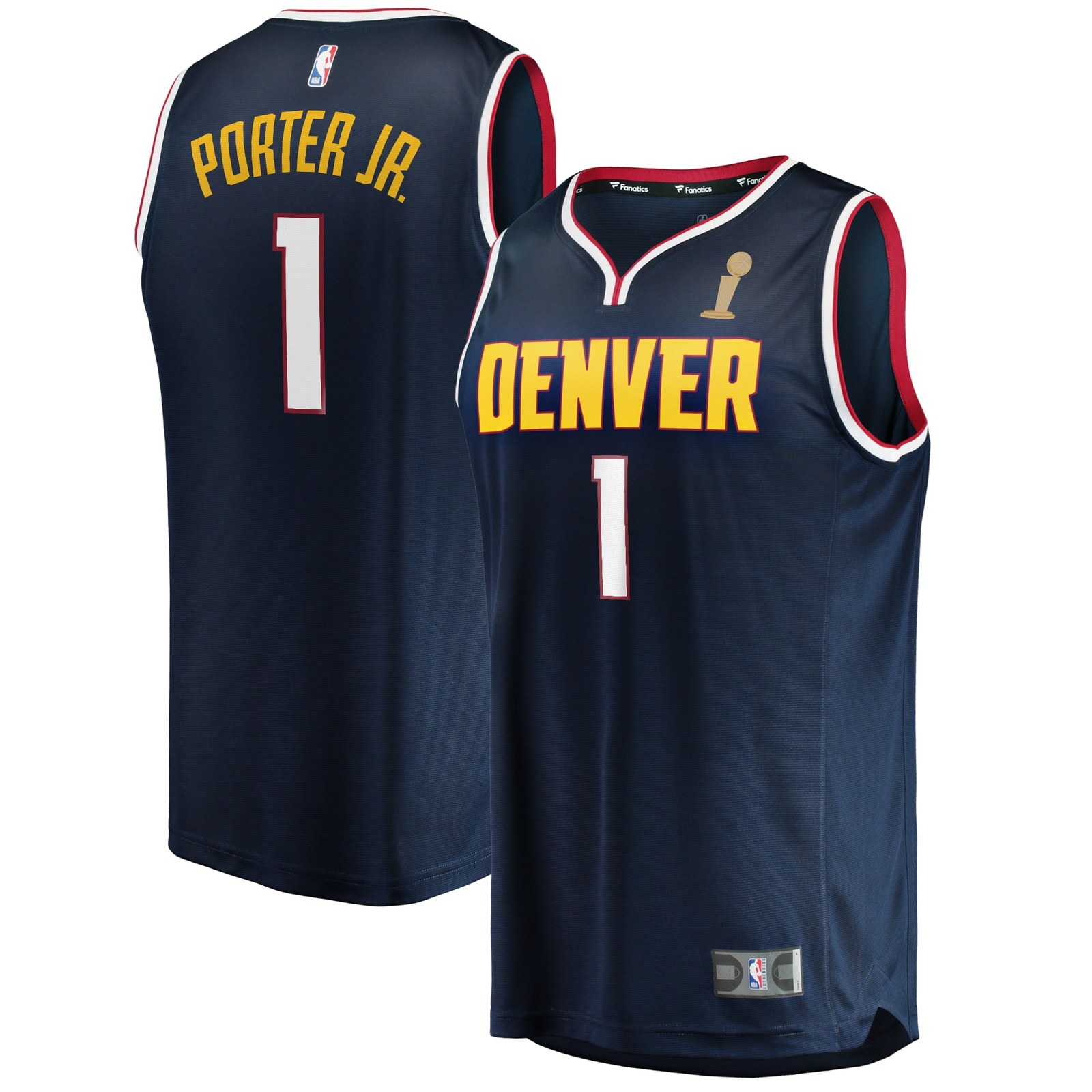 Michael Porter Denver Nuggets Jersey Navy NBA Women Fan Wear Michael Porter
