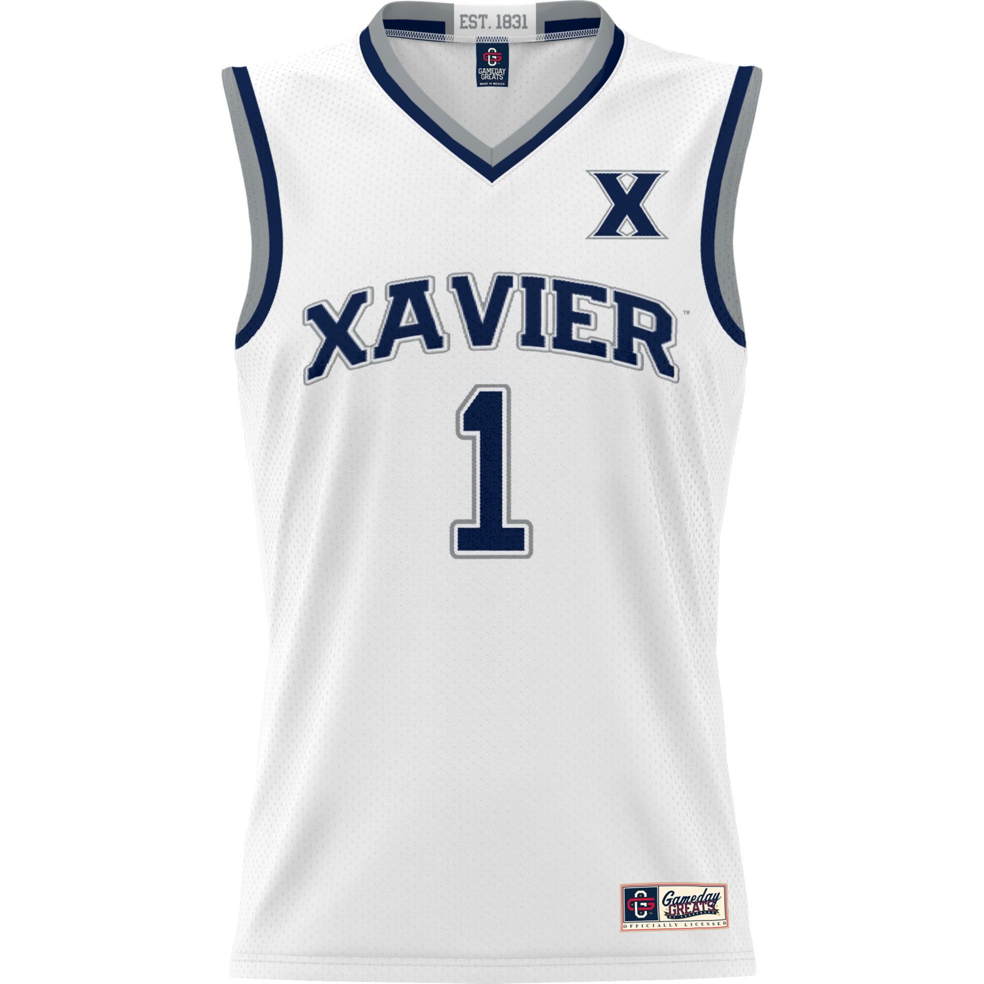 Xavier Musketeers NBA Jersey White NBA Women Fan Wear