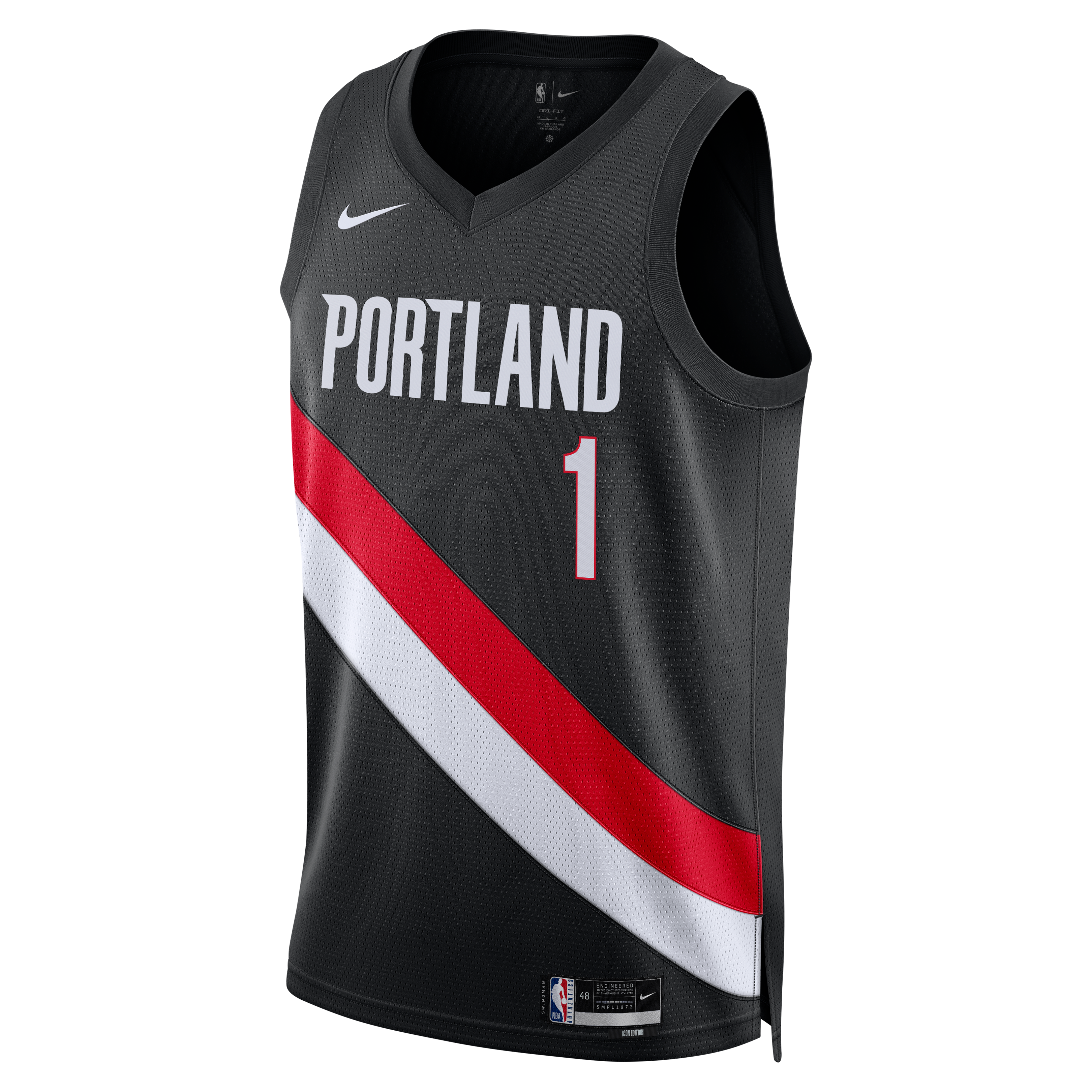 Ja Morant Portland Trail Blazers Jersey Black NBA Women Fan Wear Ja Morant