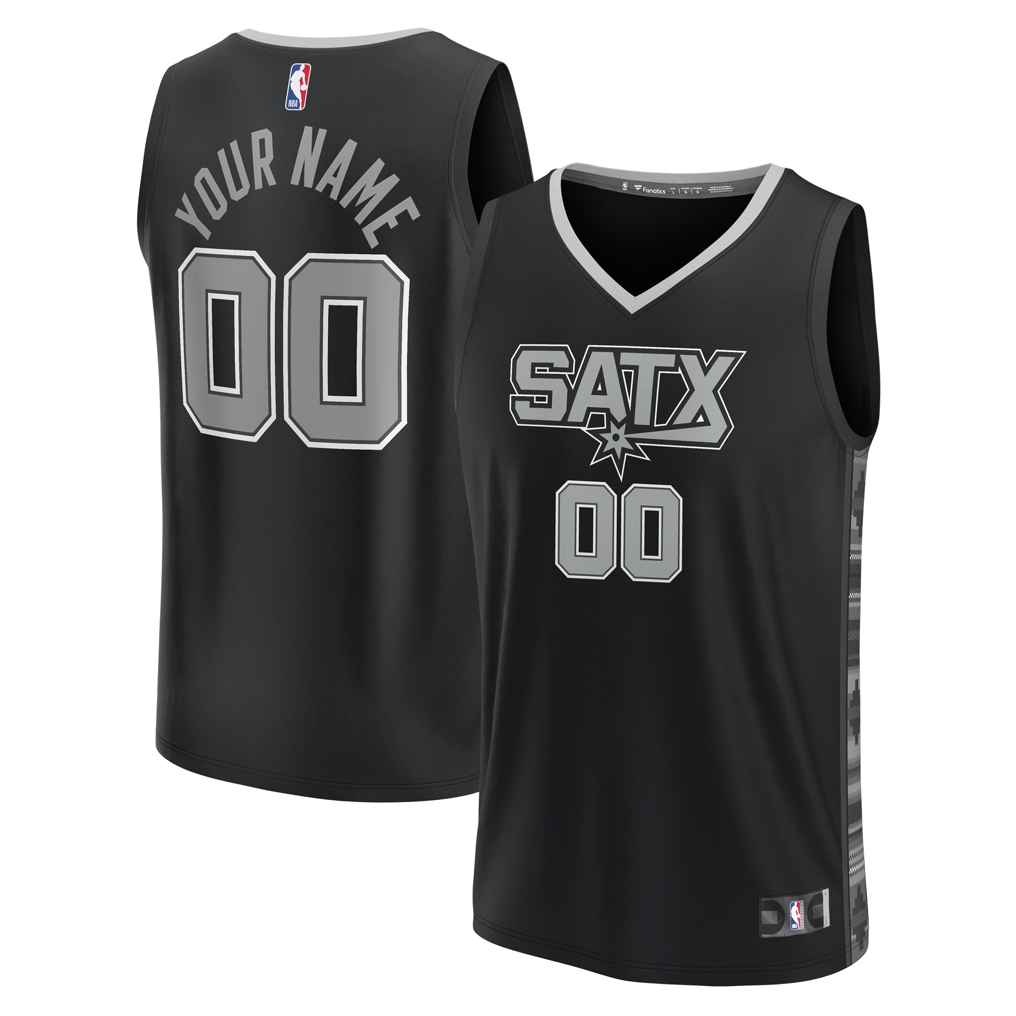 San Antonio Spurs Statement Edition Jersey Black NBA Youth Fan Wear