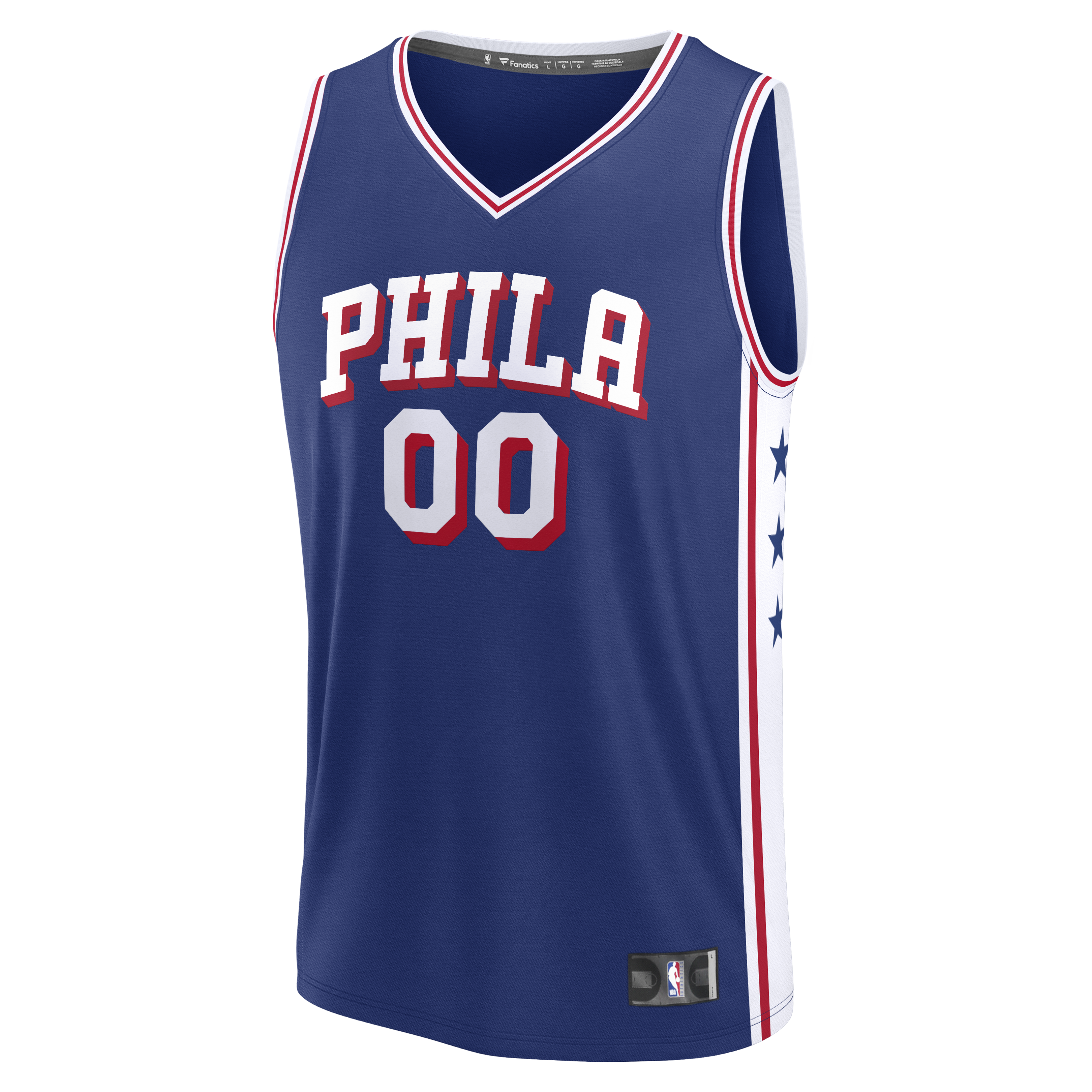 Labaron Philon Jr Philadelphia 76ers Fast Break Jersey Royal NBA Women Fan Wear