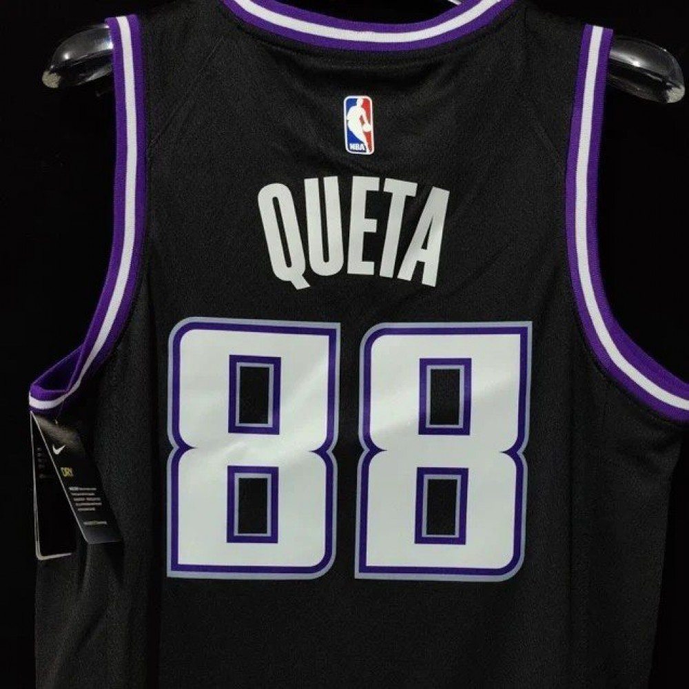 Neemias Queta Sacramento Kings Swingman Jersey Black NBA Men Fan Wear