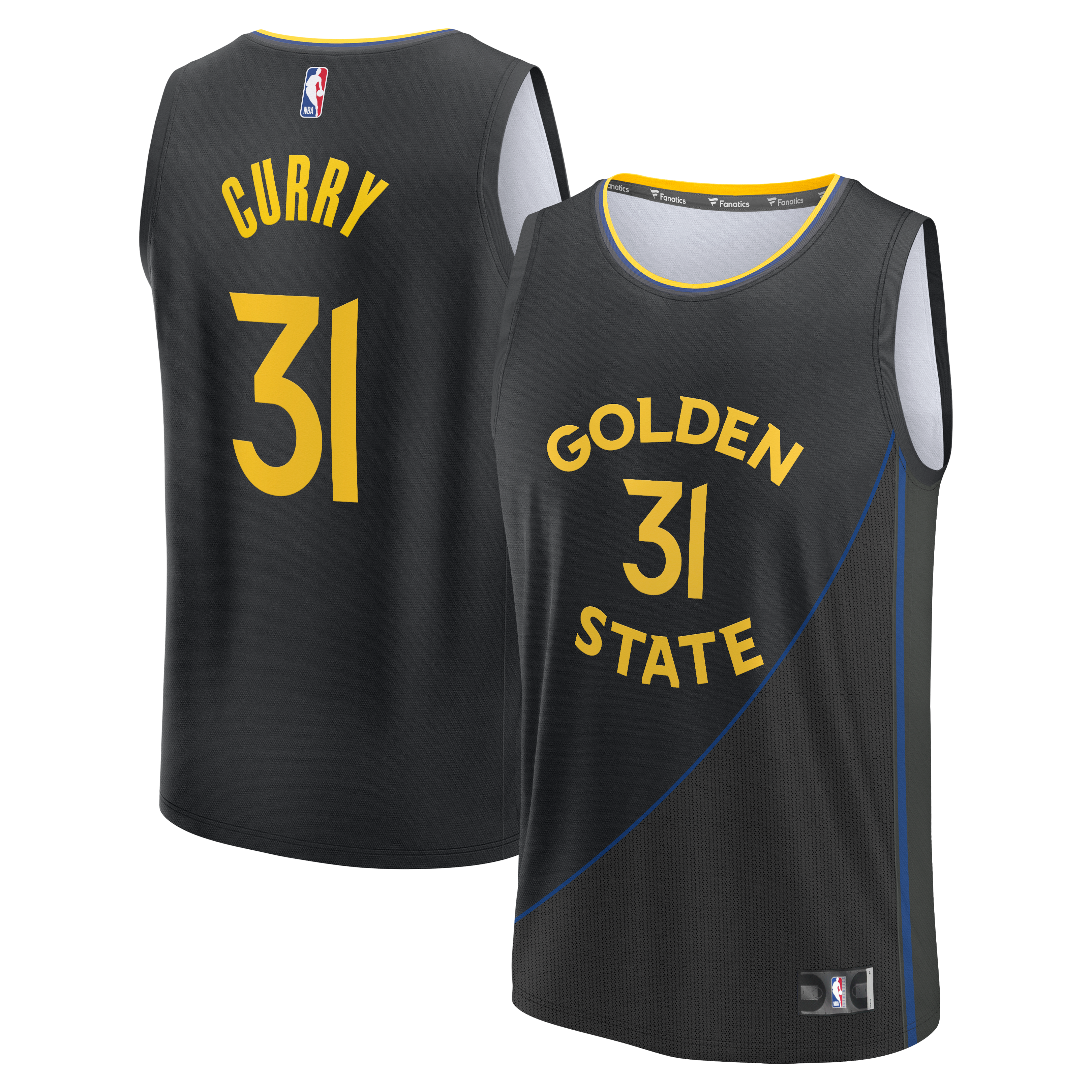 Seth Curry Golden State Warriors Jersey Black NBA Women Fan Wear