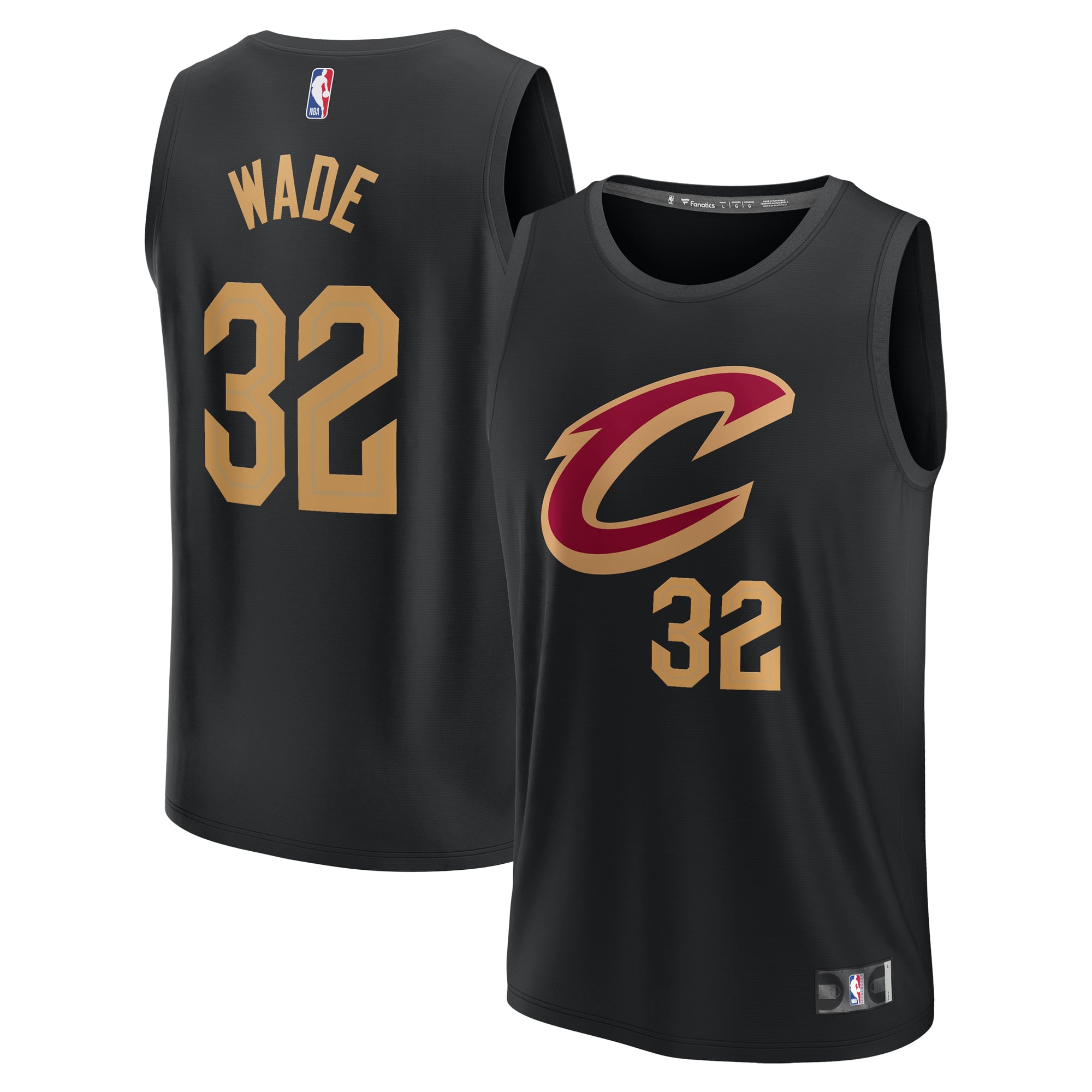 Dean Wade Cleveland Cavaliers Player Jersey Black NBA Youth Fan Wear