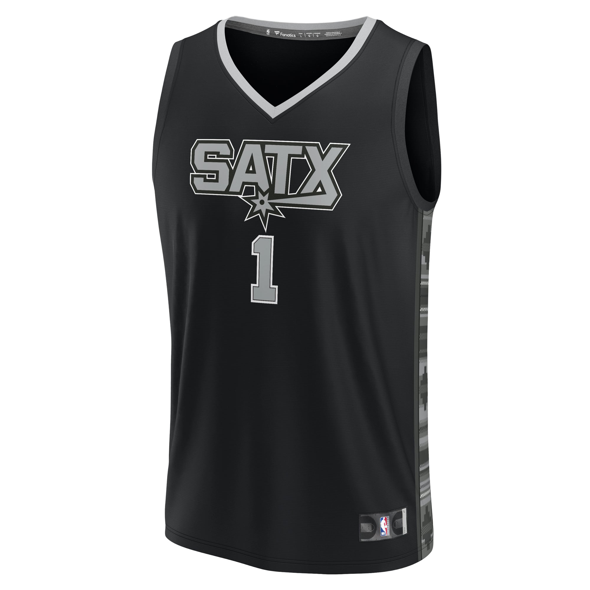 San Antonio Spurs Custom Jersey Black NBA Women Fan Wear Custom Number