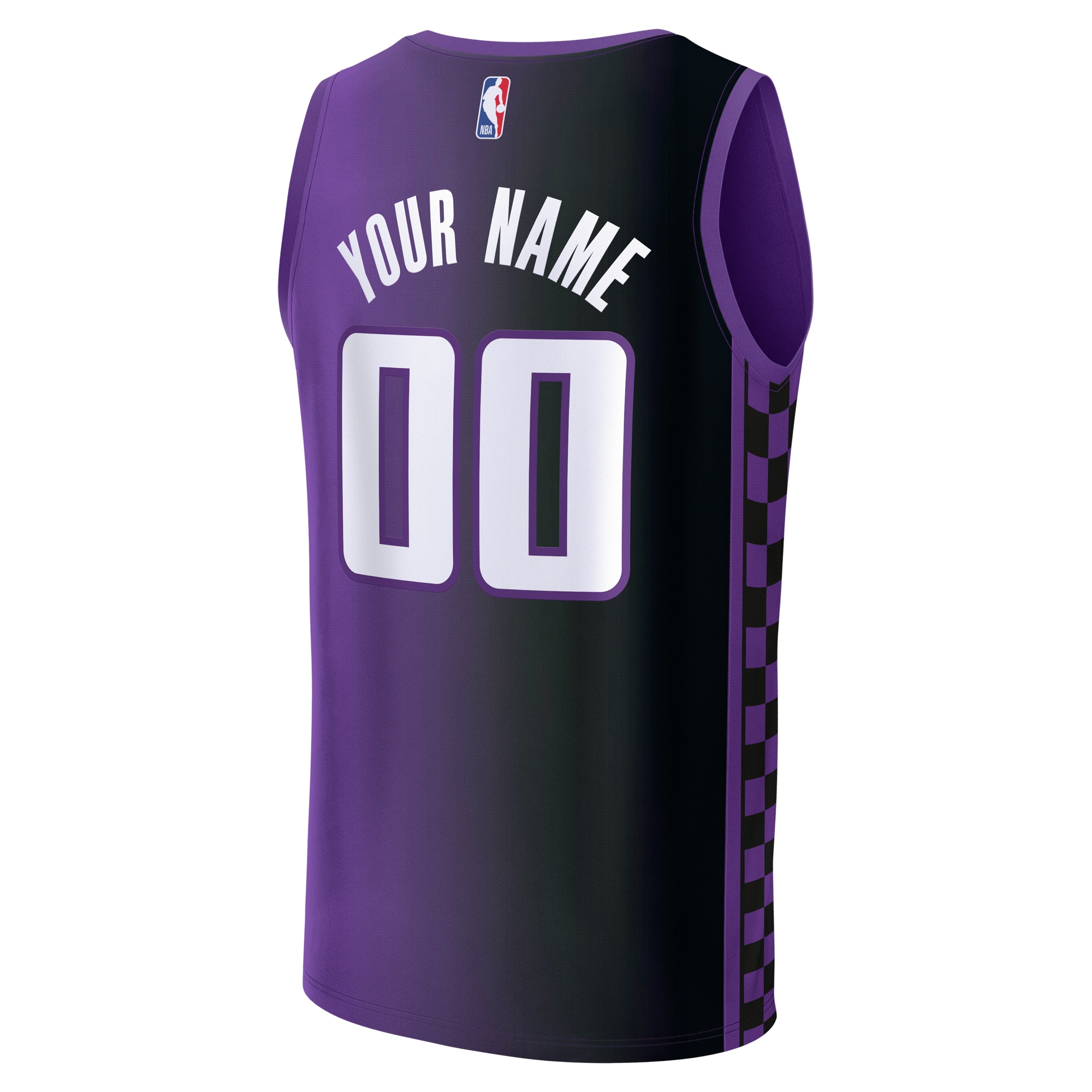 Sacramento Kings Statement Edition Jersey Purple NBA Youth Fan Wear Custom Number