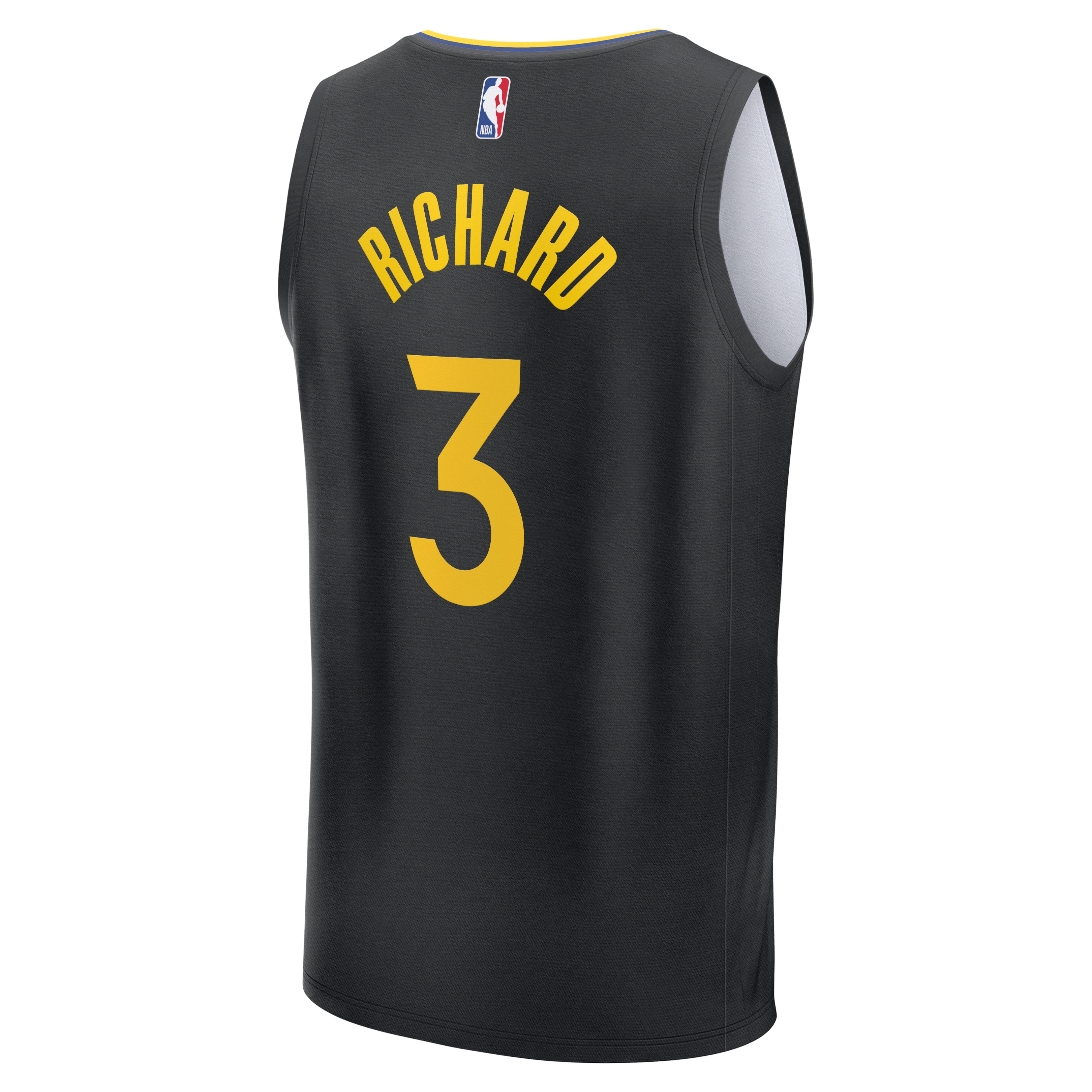 Will Richard Golden State Warriors Jersey Black NBA Women Fan Wear Will Richard