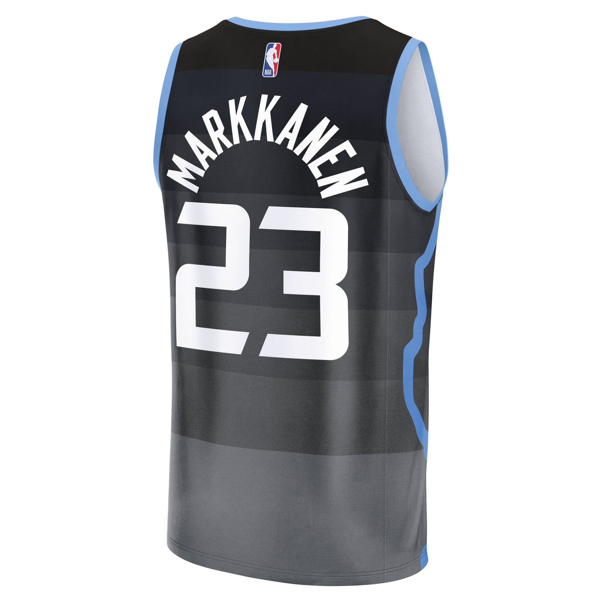 Lauri Markkanen Utah Jazz Jersey Black NBA Men Fan Wear