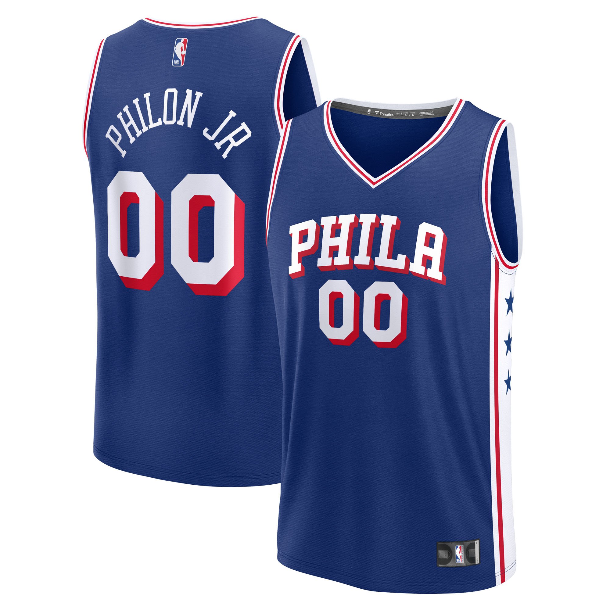Labaron Philon Philadelphia 76ers Icon Edition Jersey Royal NBA Women Fan Wear