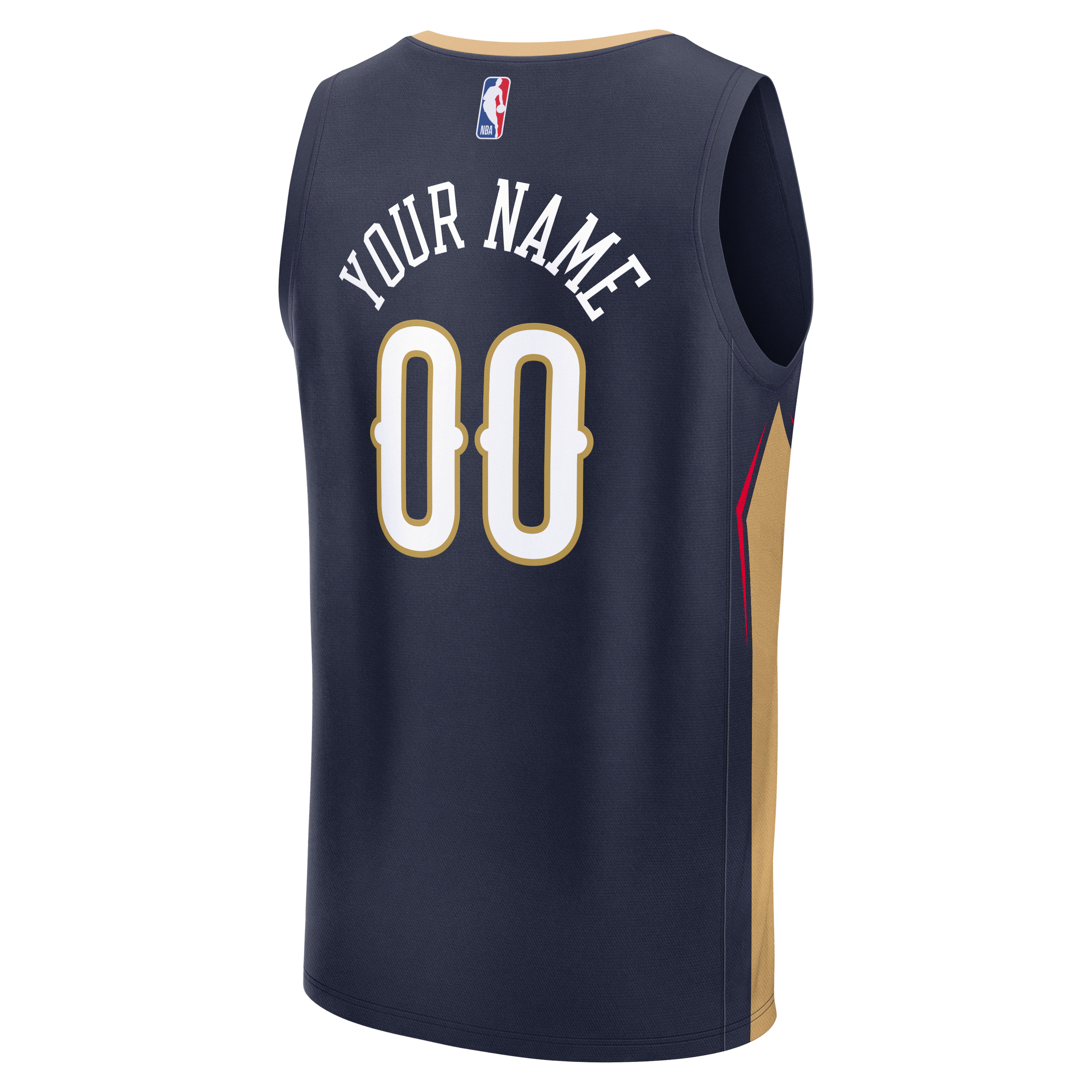 New Orleans Pelicans Jersey Navy NBA Women Fan Wear