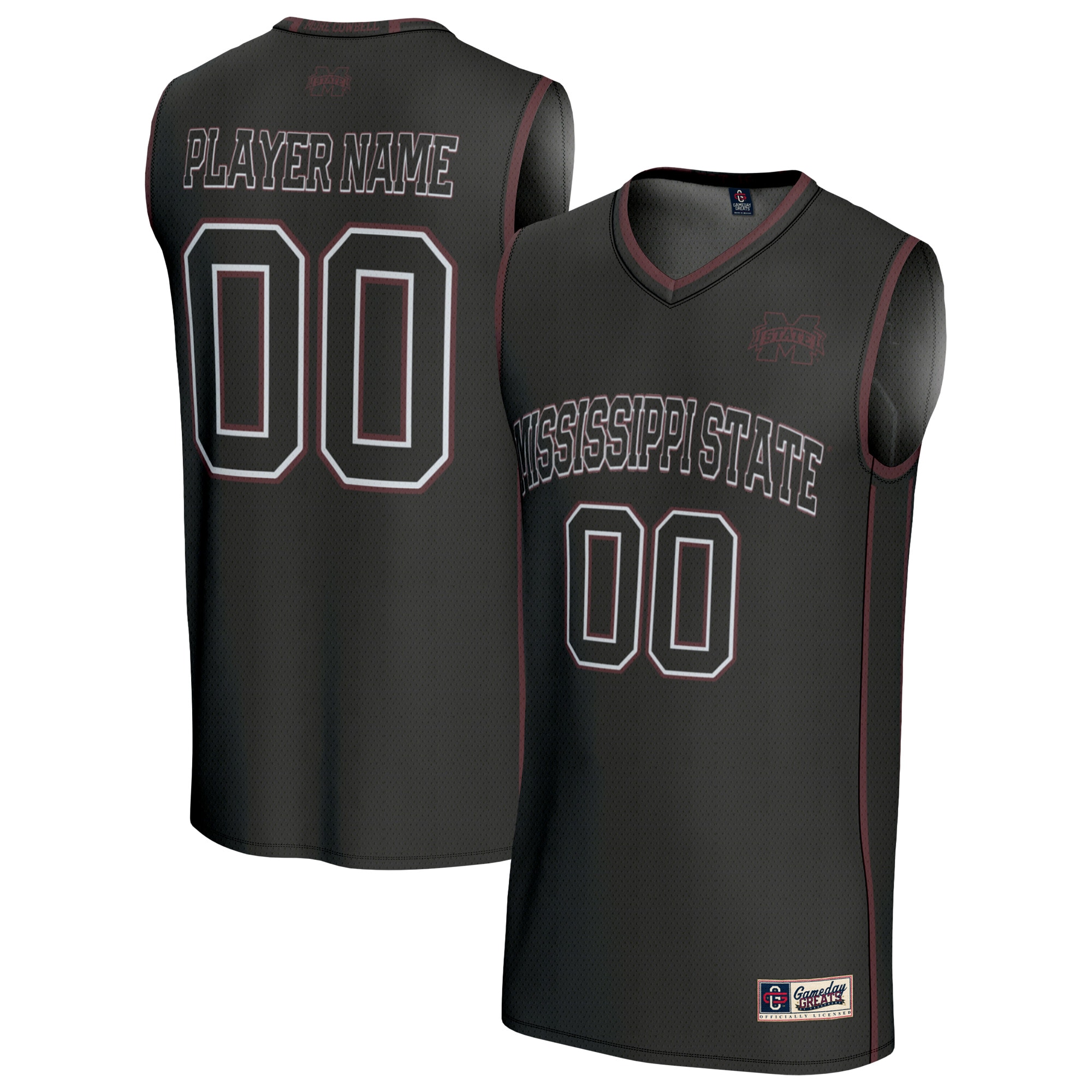 Mississippi Bulldogs Collegiate NBA Jersey Black NBA Men Fan Wear Mississippi Bulldogs Collegiate