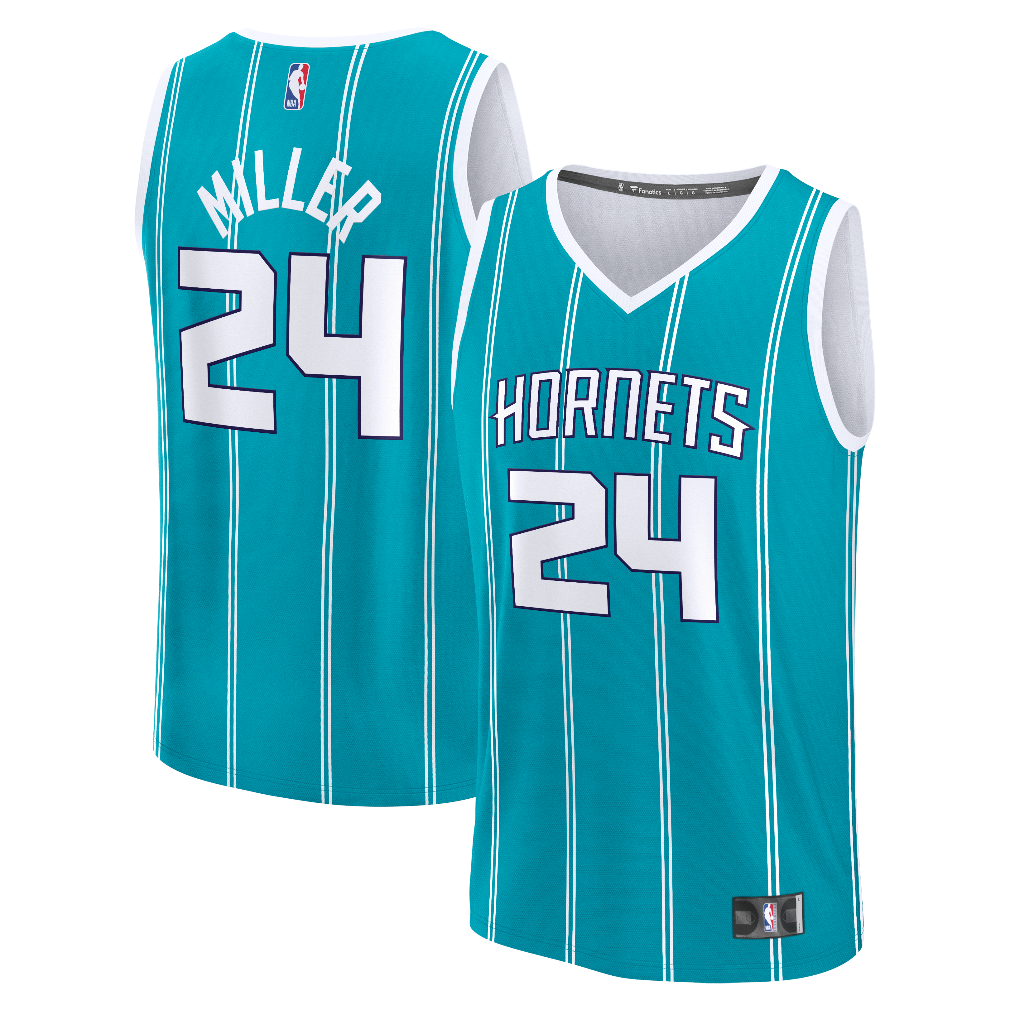 Brandon Miller Charlotte Hornets Jersey Teal NBA Men Fan Wear