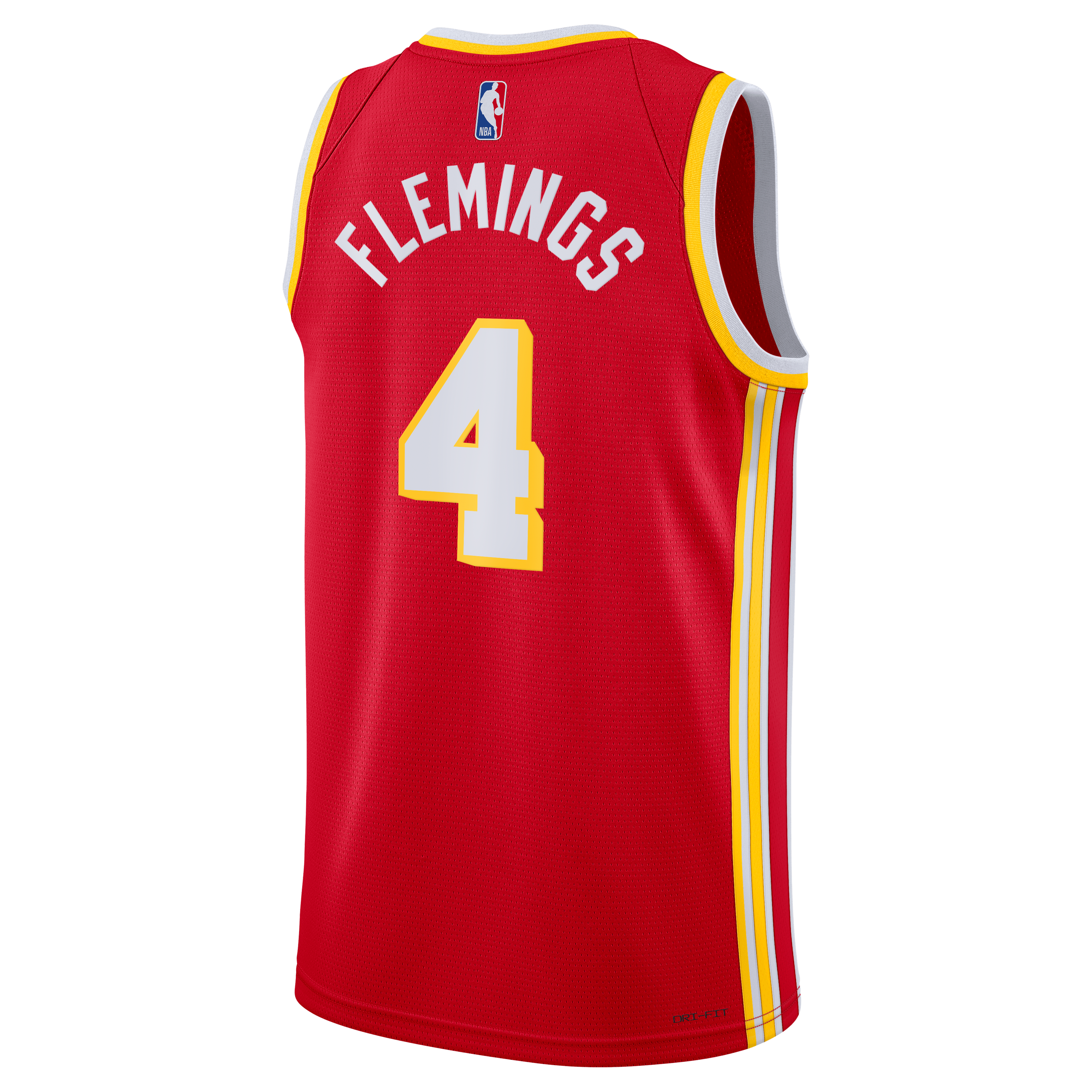 Kingston Flemings Atlanta Hawks Icon Edition Jersey Red NBA Women Fan Wear