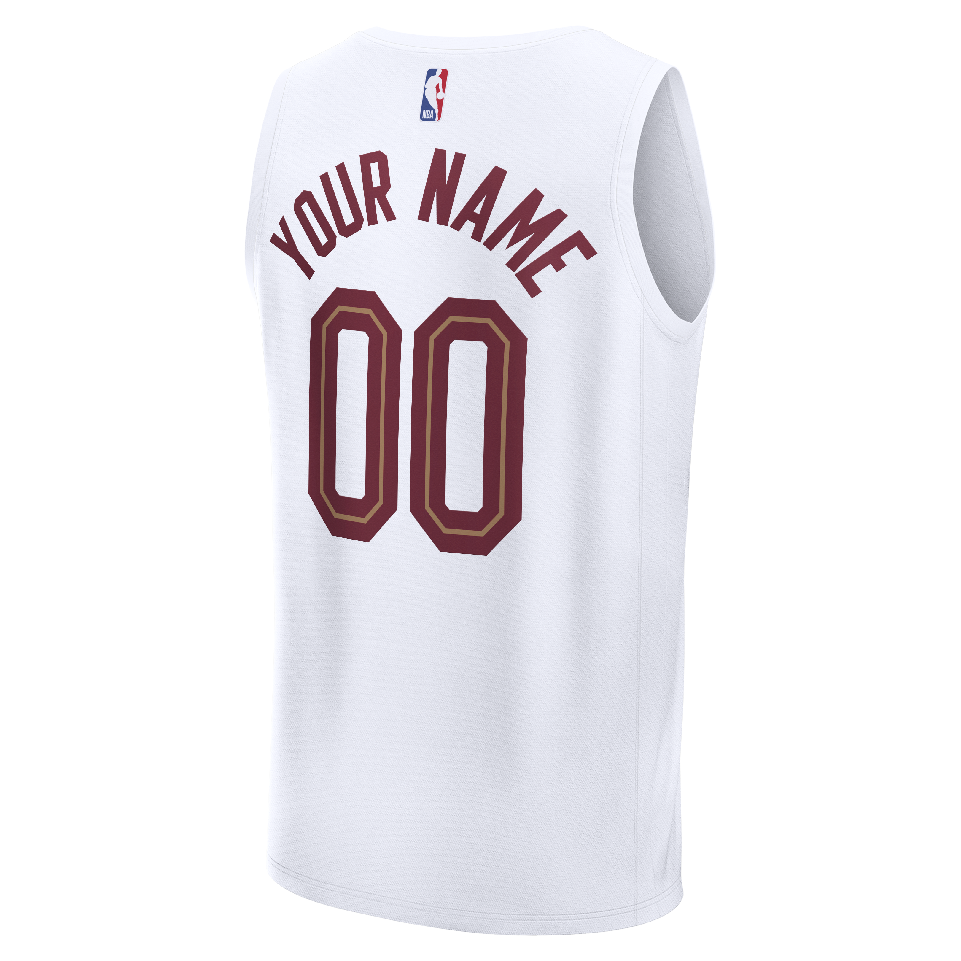 Cleveland Cavaliers Association Edition Jersey White NBA Women Fan Wear Custom Number
