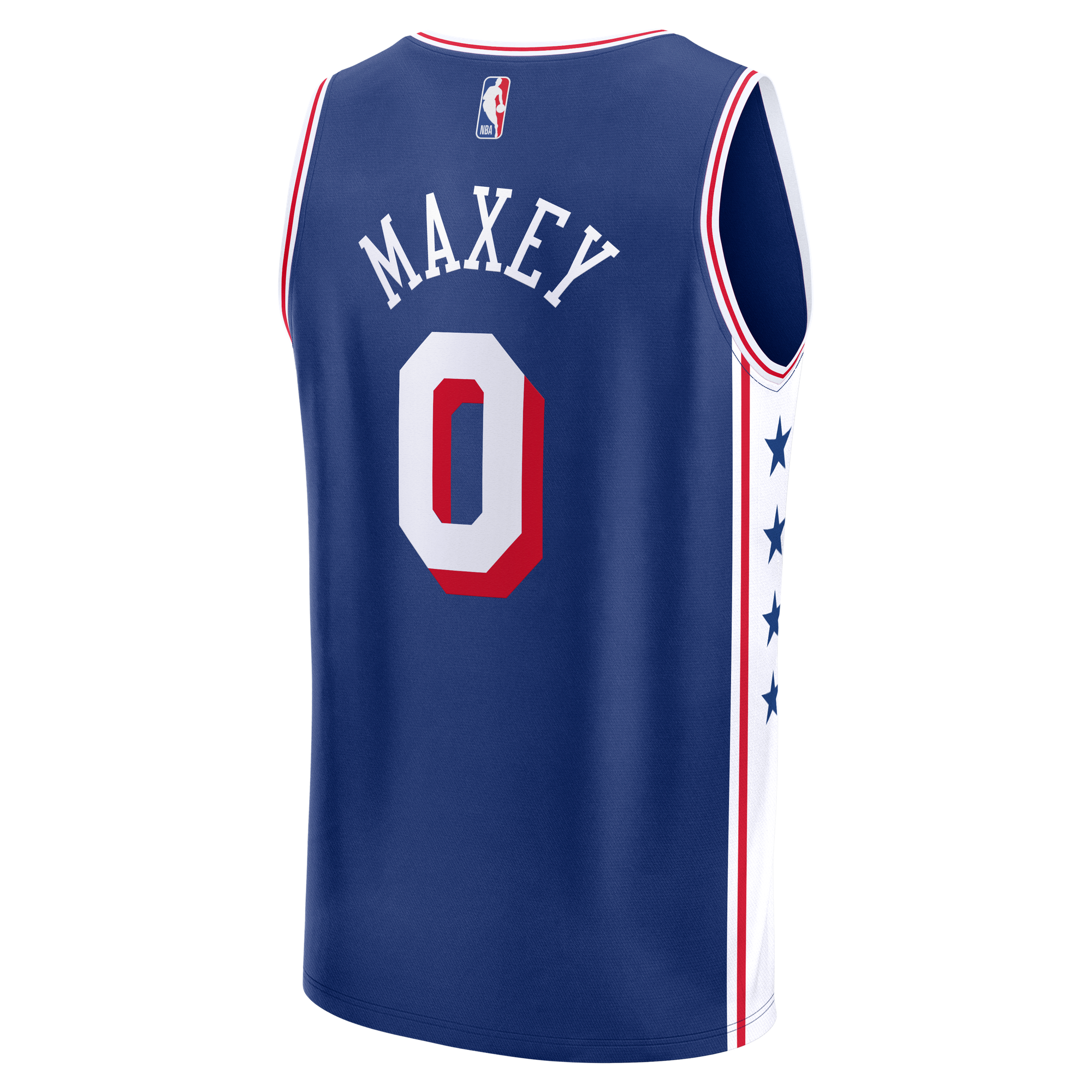 Tyrese Maxey Philadelphia 76ers Fast Break Jersey Royal NBA Women Fan Wear