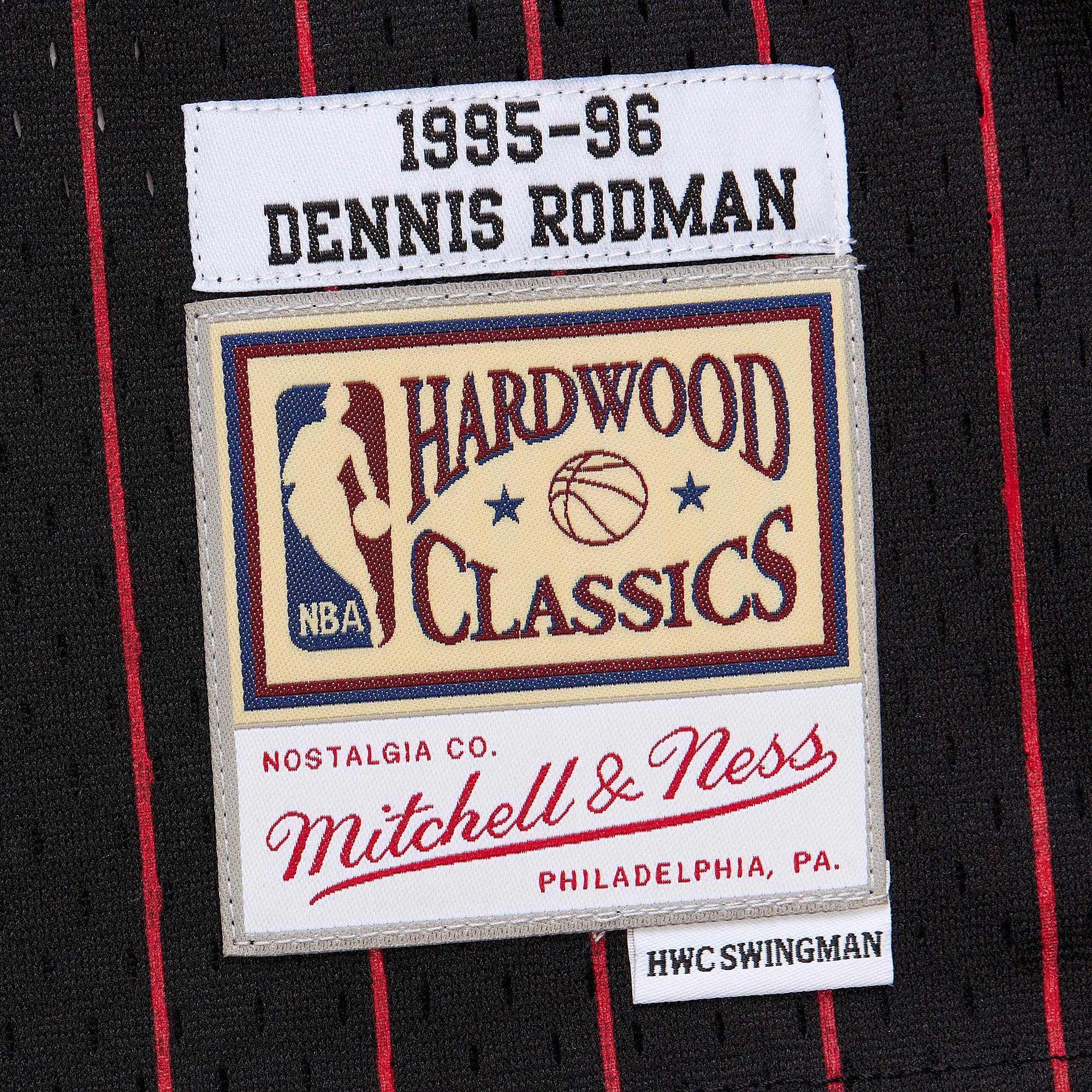 Dennis Rodman Chicago Bulls Swingman Jersey Black NBA Women Fan Wear Dennis Rodman