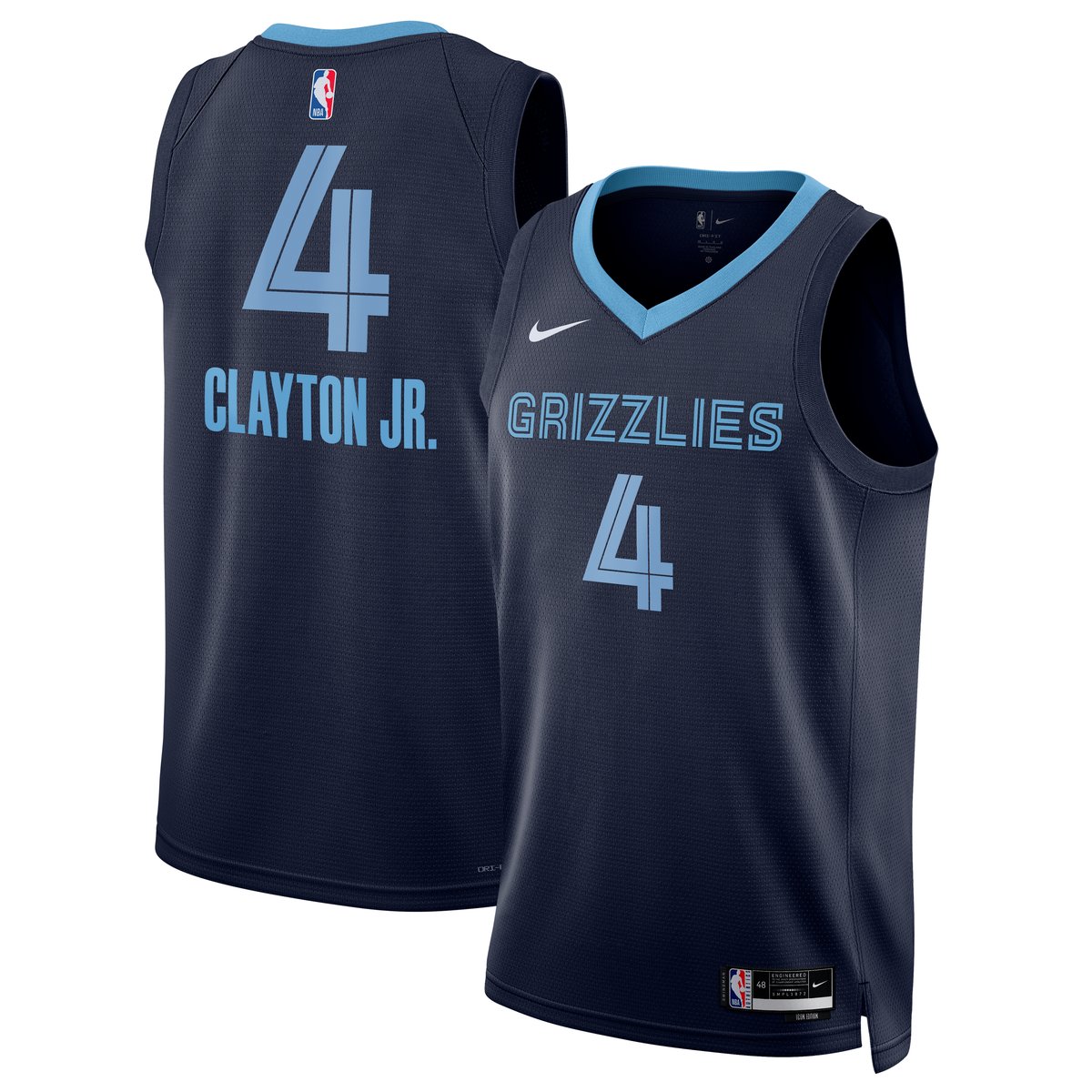 Walter Clayton Memphis Grizzlies Swingman Jersey Navy NBA Women Fan Wear