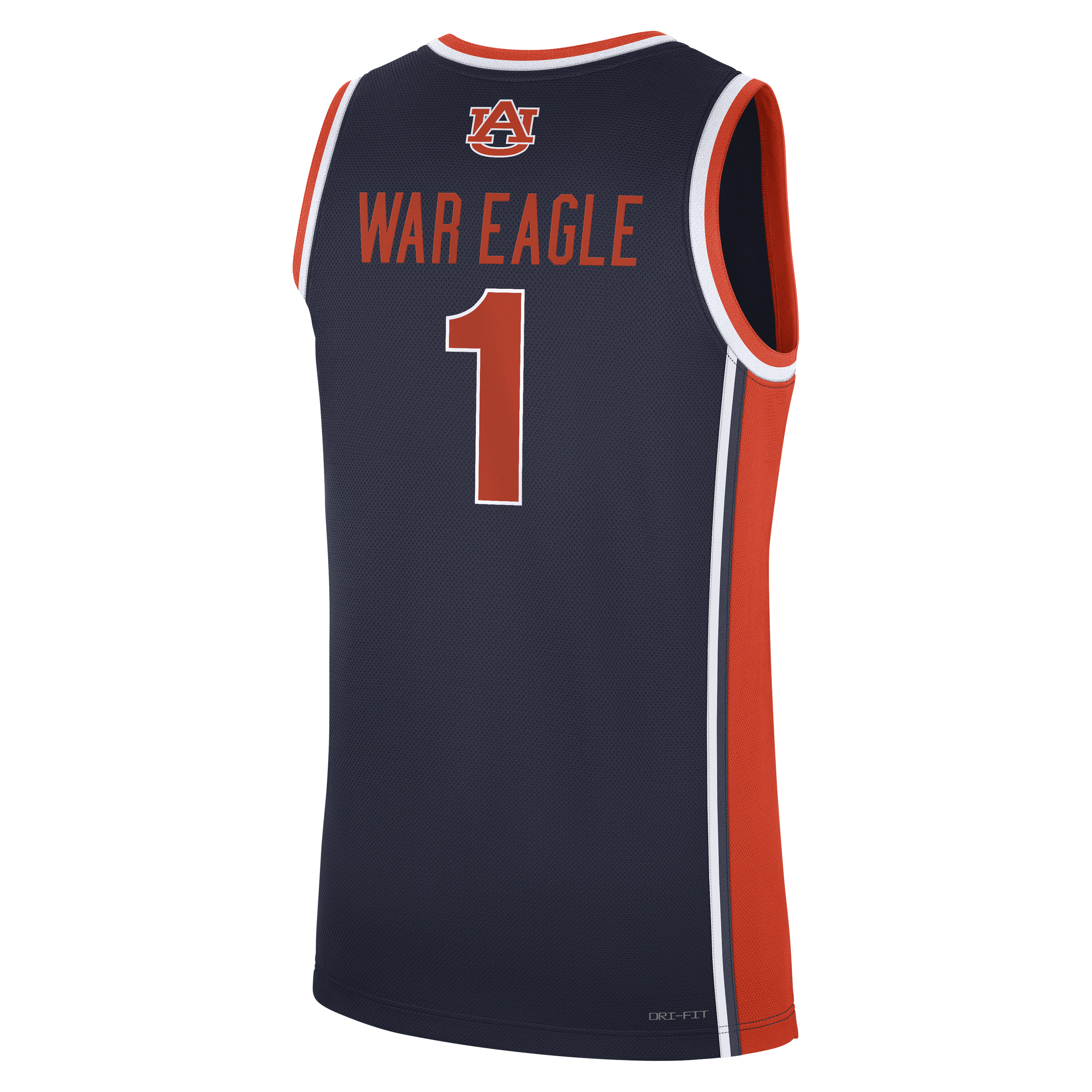 Auburn Tigers Road NBA Jersey No.1 Navy NBA Men Fan Wear Auburn Tigers Road