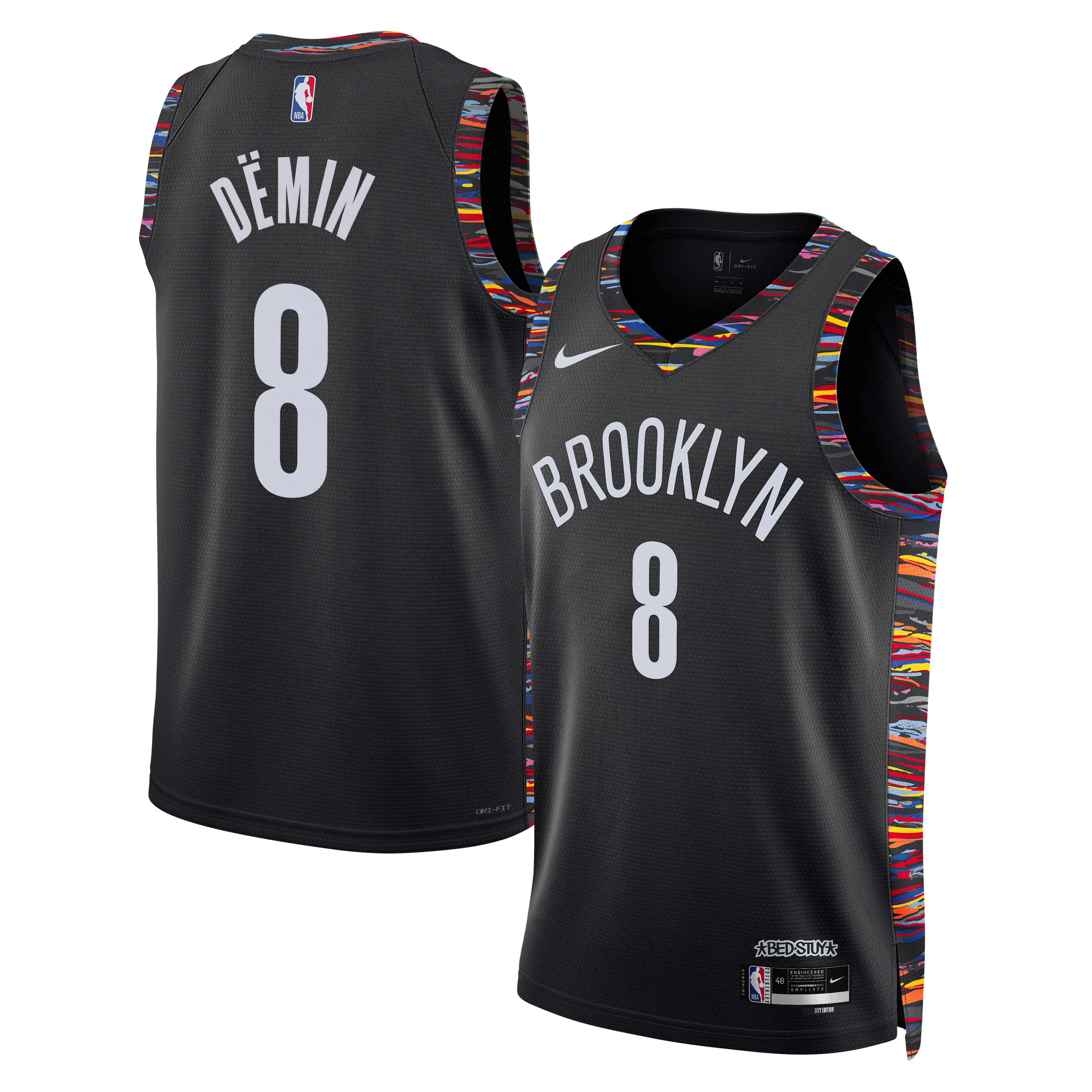 Brooklyn Nets City Edition Jersey Black NBA Women Fan Wear