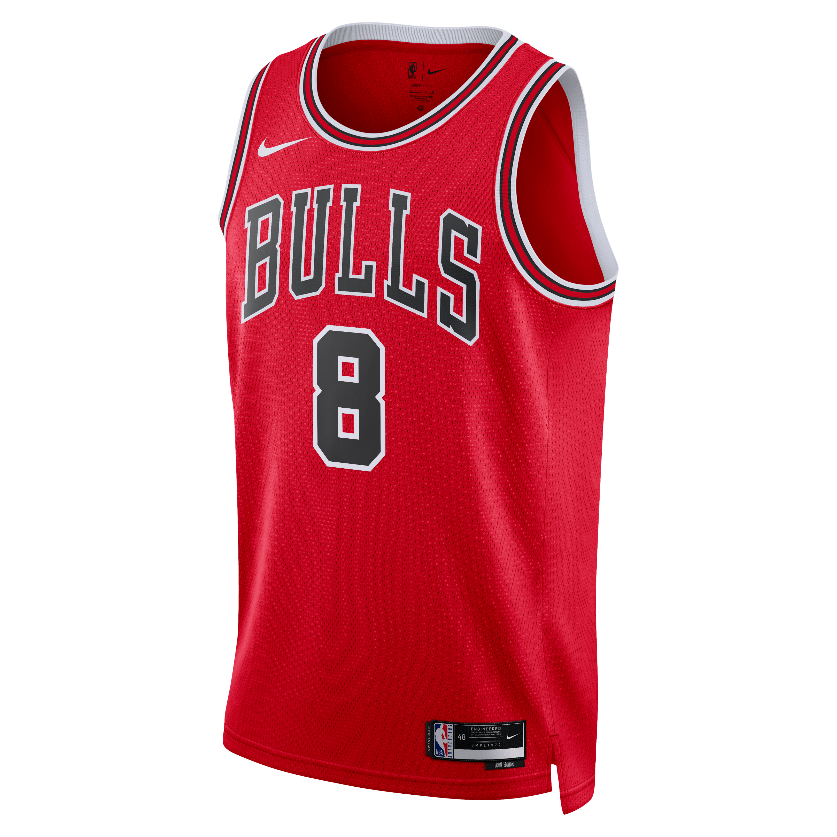 Caleb Wilson Chicago Bulls Icon Edition Jersey Red NBA Youth Fan Wear