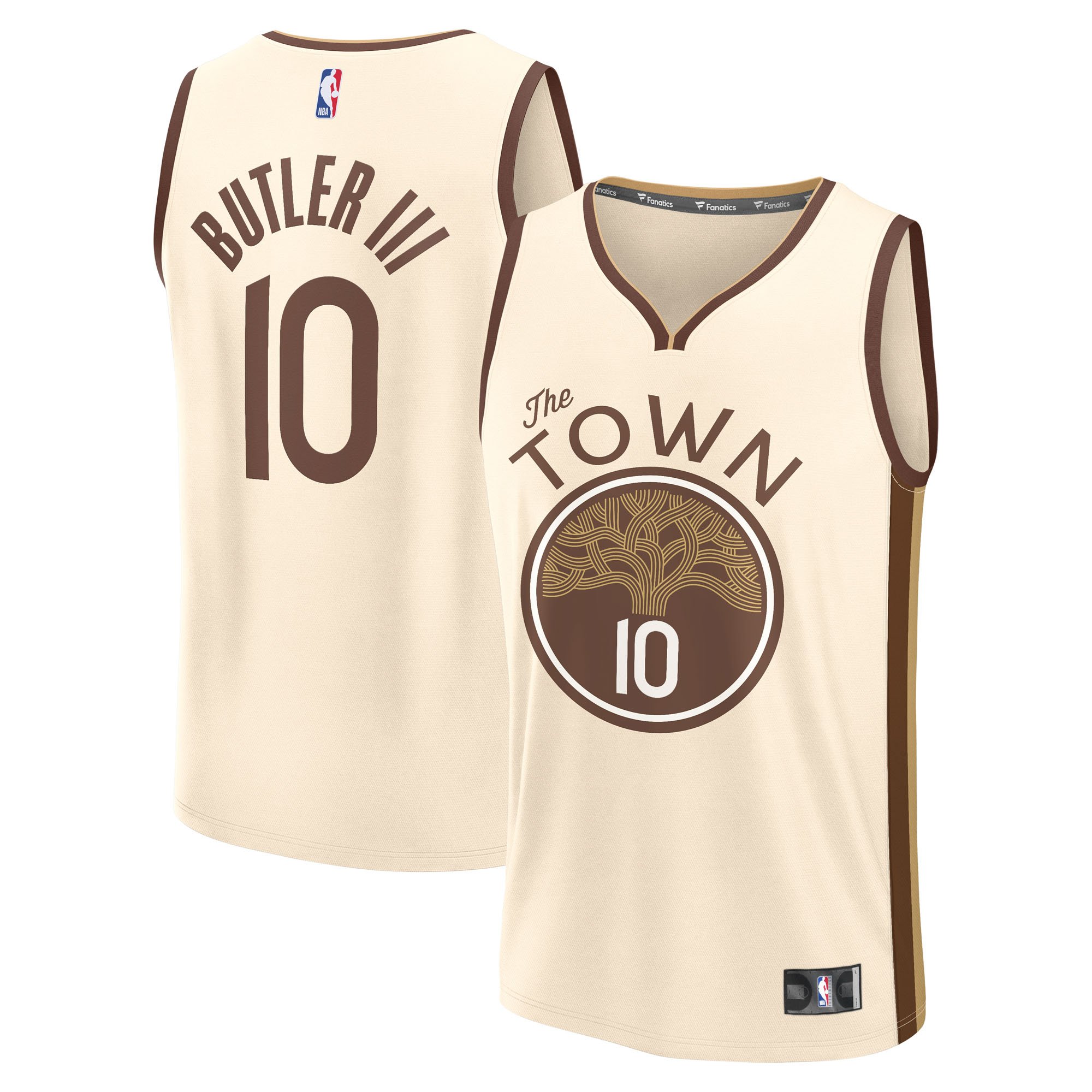 Jimmy Butler Golden State Warriors City Edition Jersey Tan NBA Youth Fan Wear