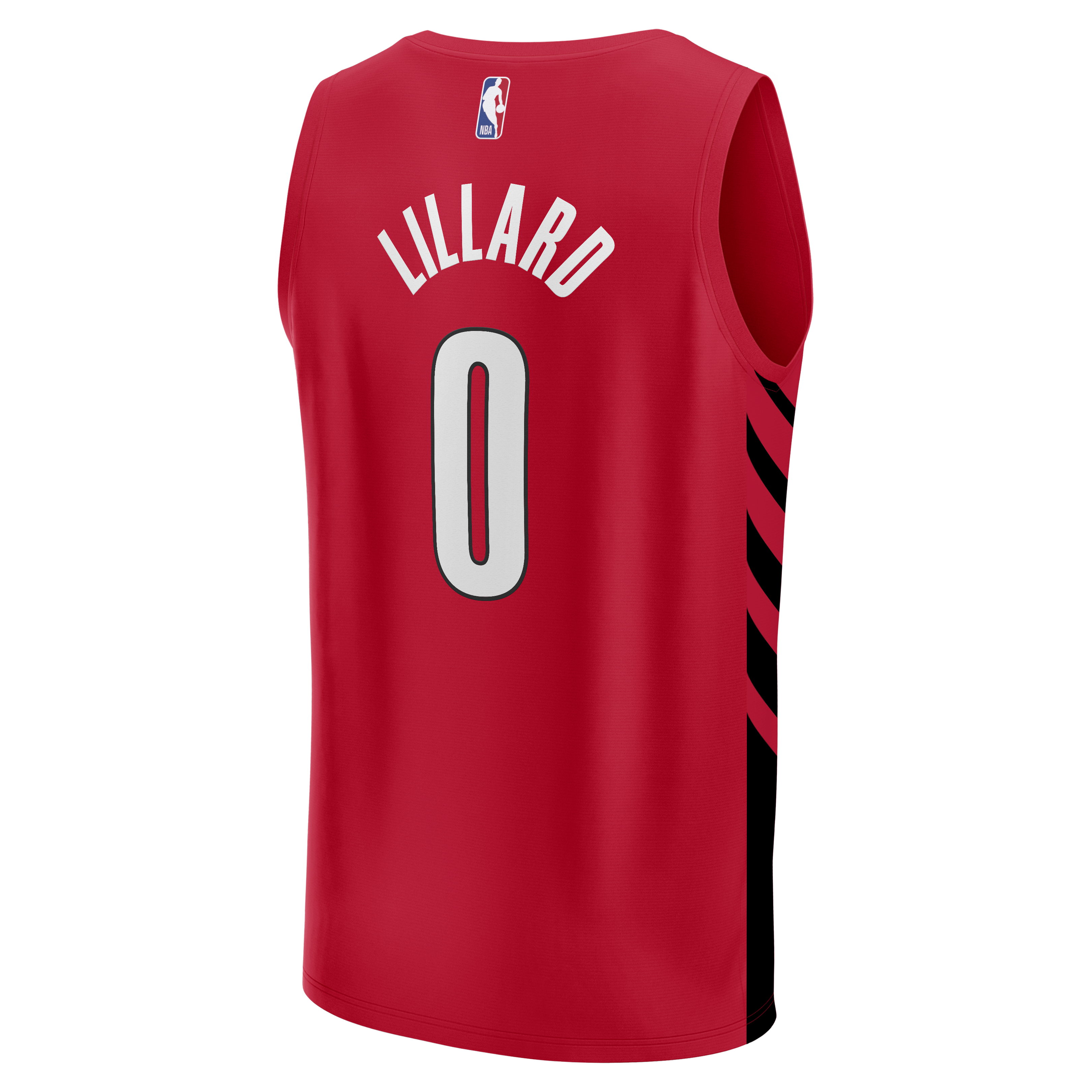 Damian Lillard Portland Trail Blazers Fast Break Jersey Red NBA Men Fan Wear Damian Lillard