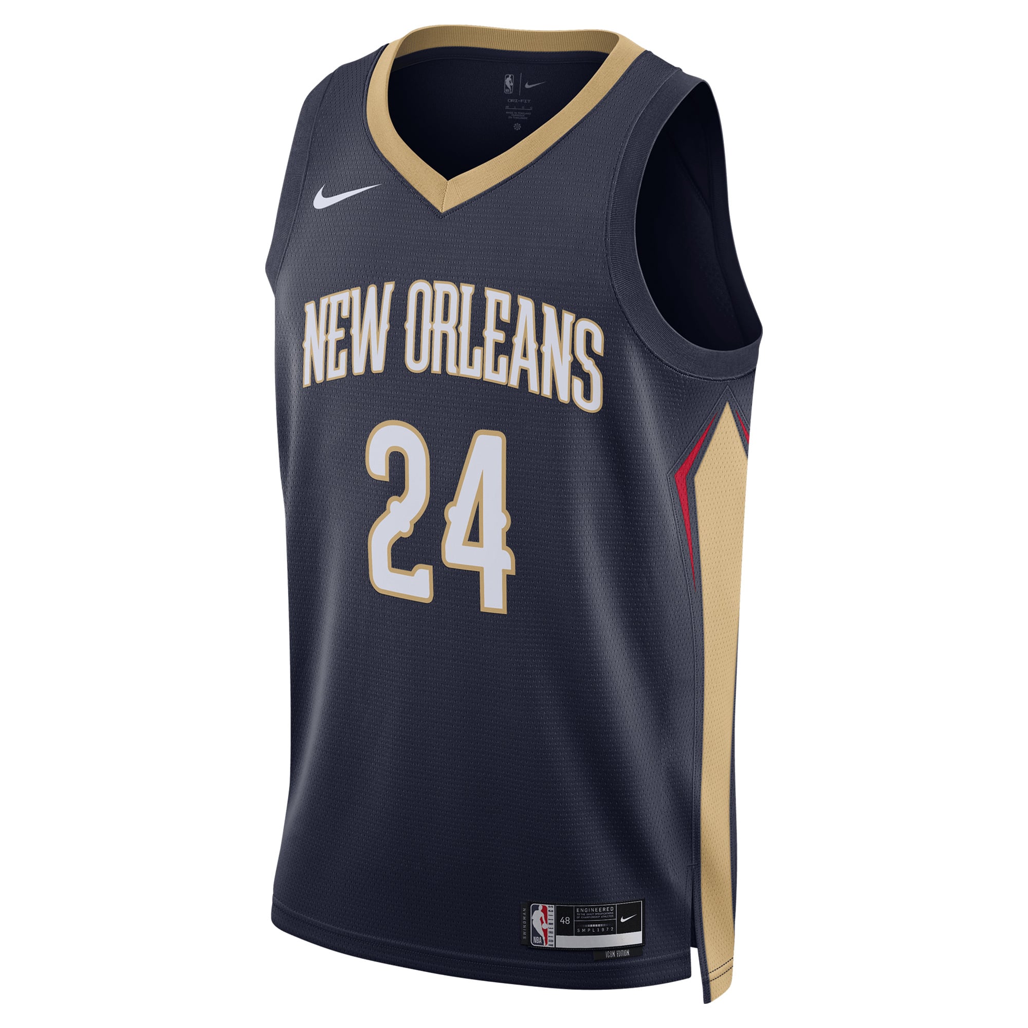 Jordan Hawkins New Orleans Pelicans Jersey Navy NBA Youth Fan Wear