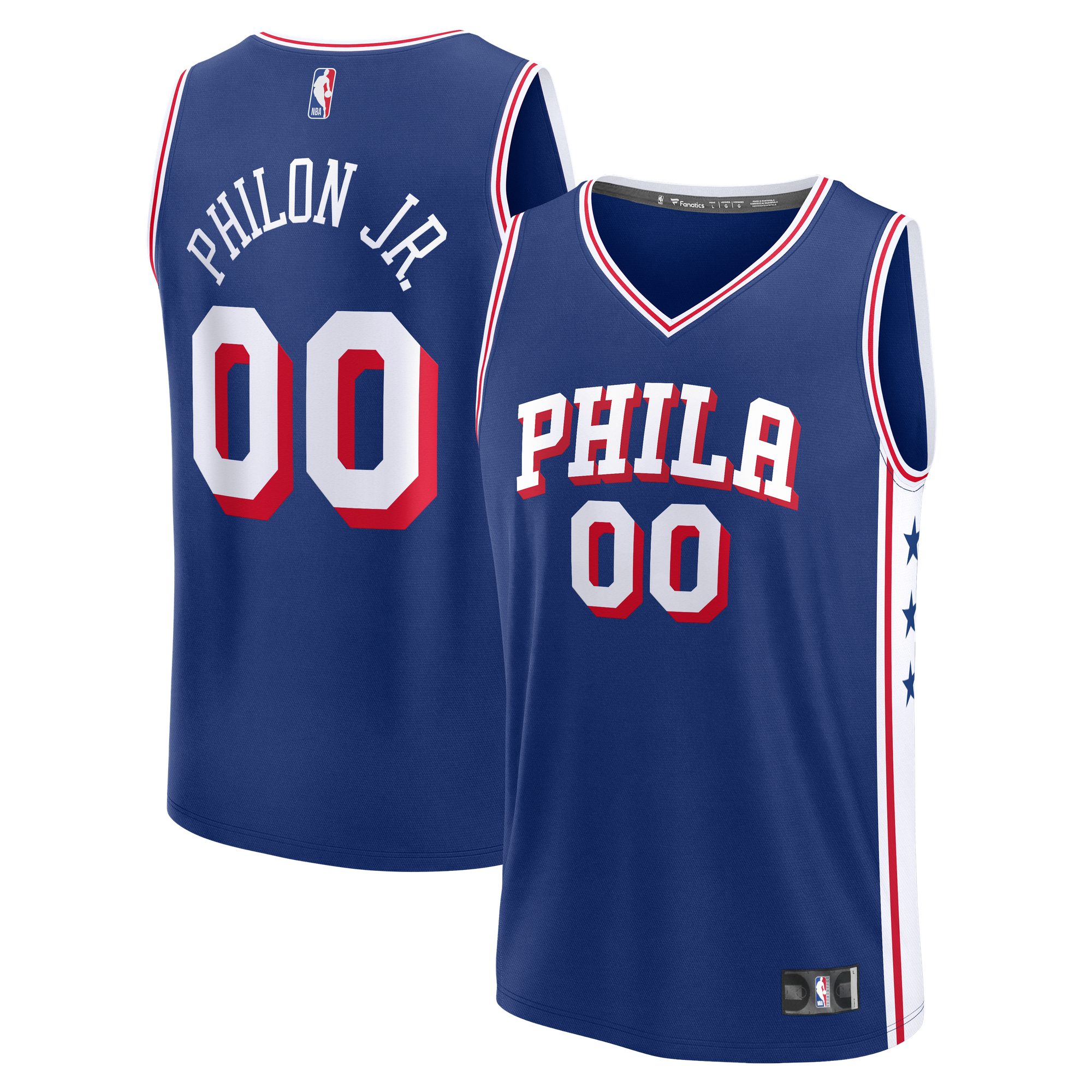 Labaron Philon Philadelphia 76ers Icon Edition Jersey Royal NBA Youth Fan Wear
