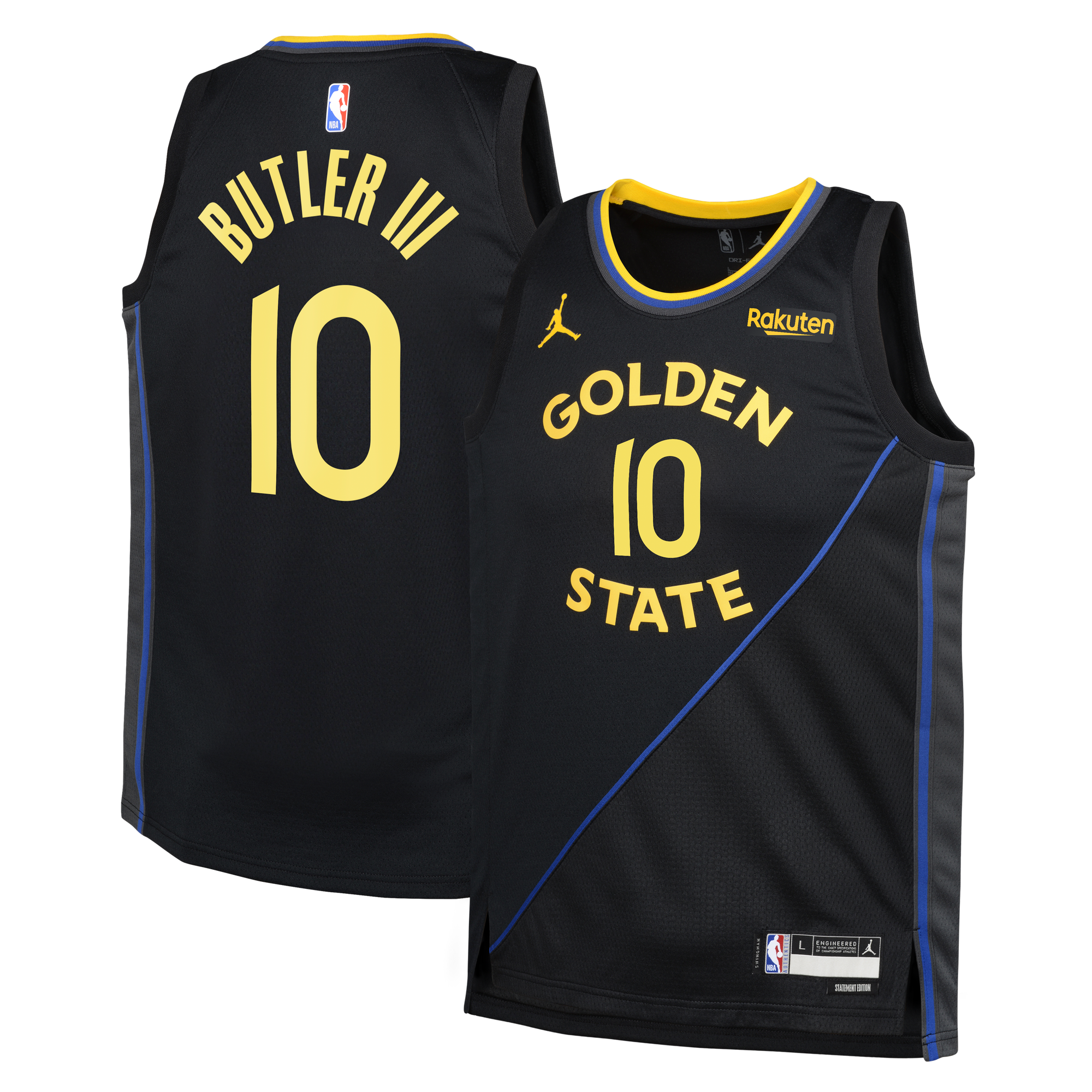 Jimmy Butler Golden State Warriors Statement Edition Jersey Black NBA Men Fan Wear