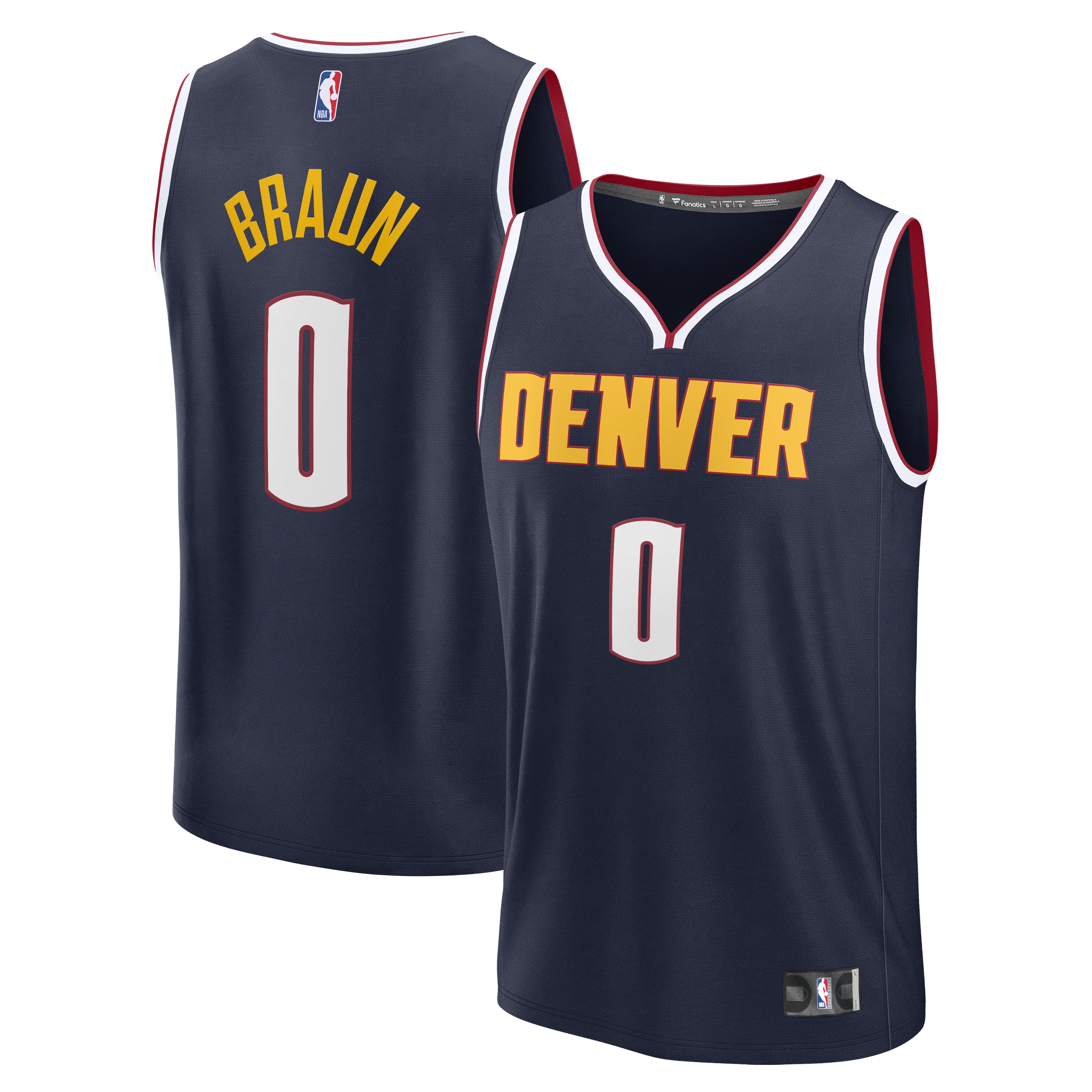 Christian Braun Denver Nuggets Icon Edition Jersey Navy NBA Women Fan Wear